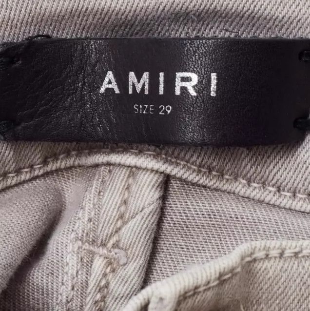 Amiri Amiri gray white jeans Size US 29 - 3 Thumbnail