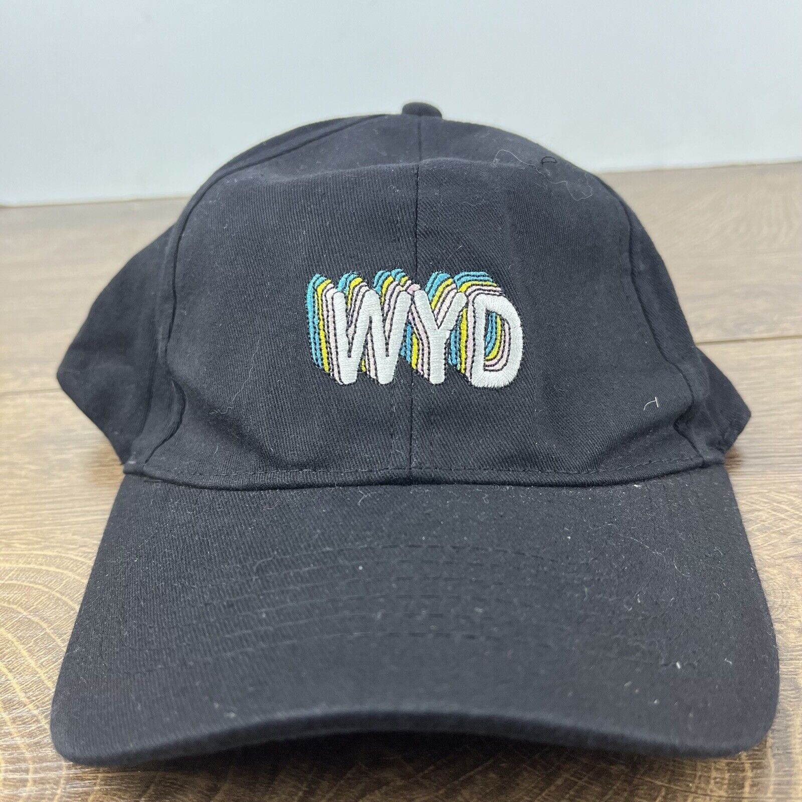 Other WYD Hat What Are You Doing Hat Black Adjustable Hat Black Ad Size ONE SIZE - 4 Thumbnail