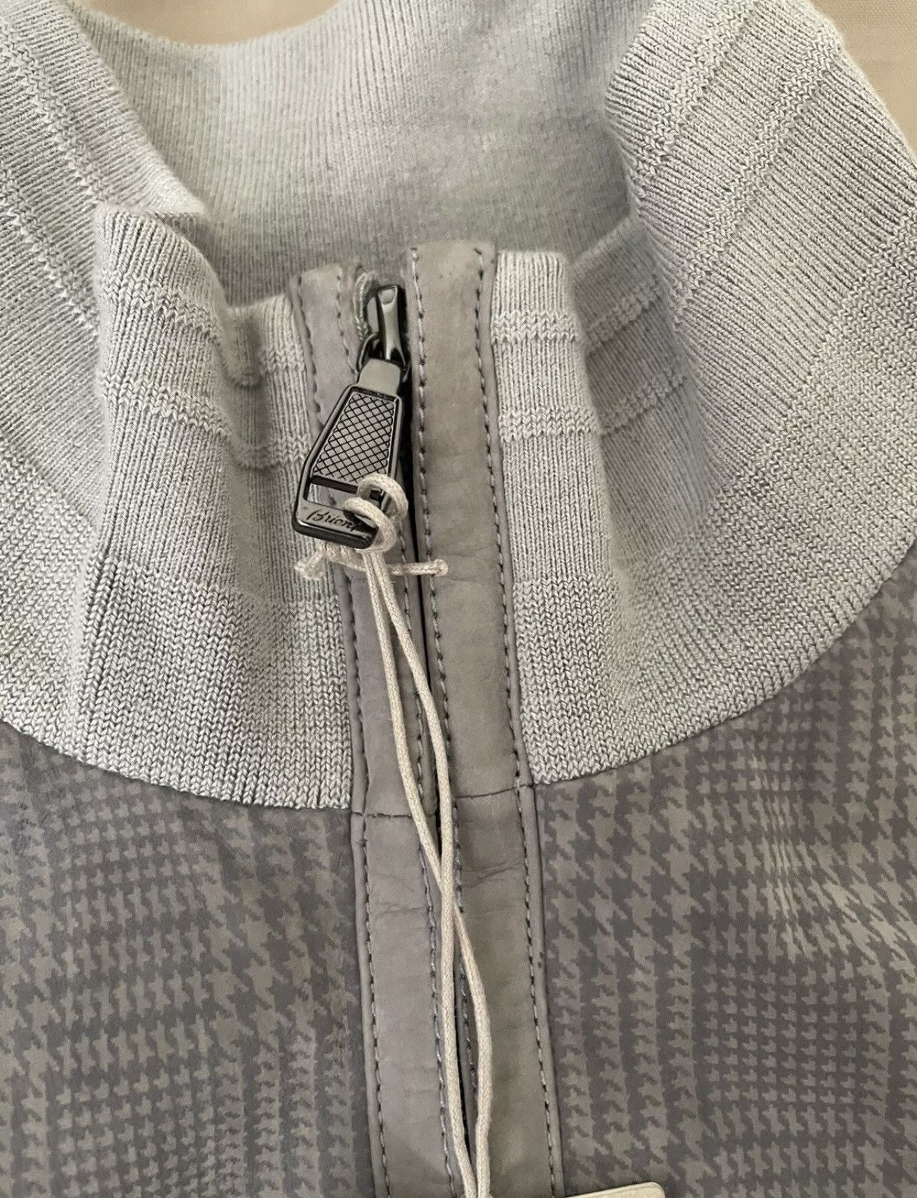 Brioni Brioni Leather Jacket Suede Gray Bomber size 52 $6700 Size US L / EU 52-54 / 3 - 2 Thumbnail