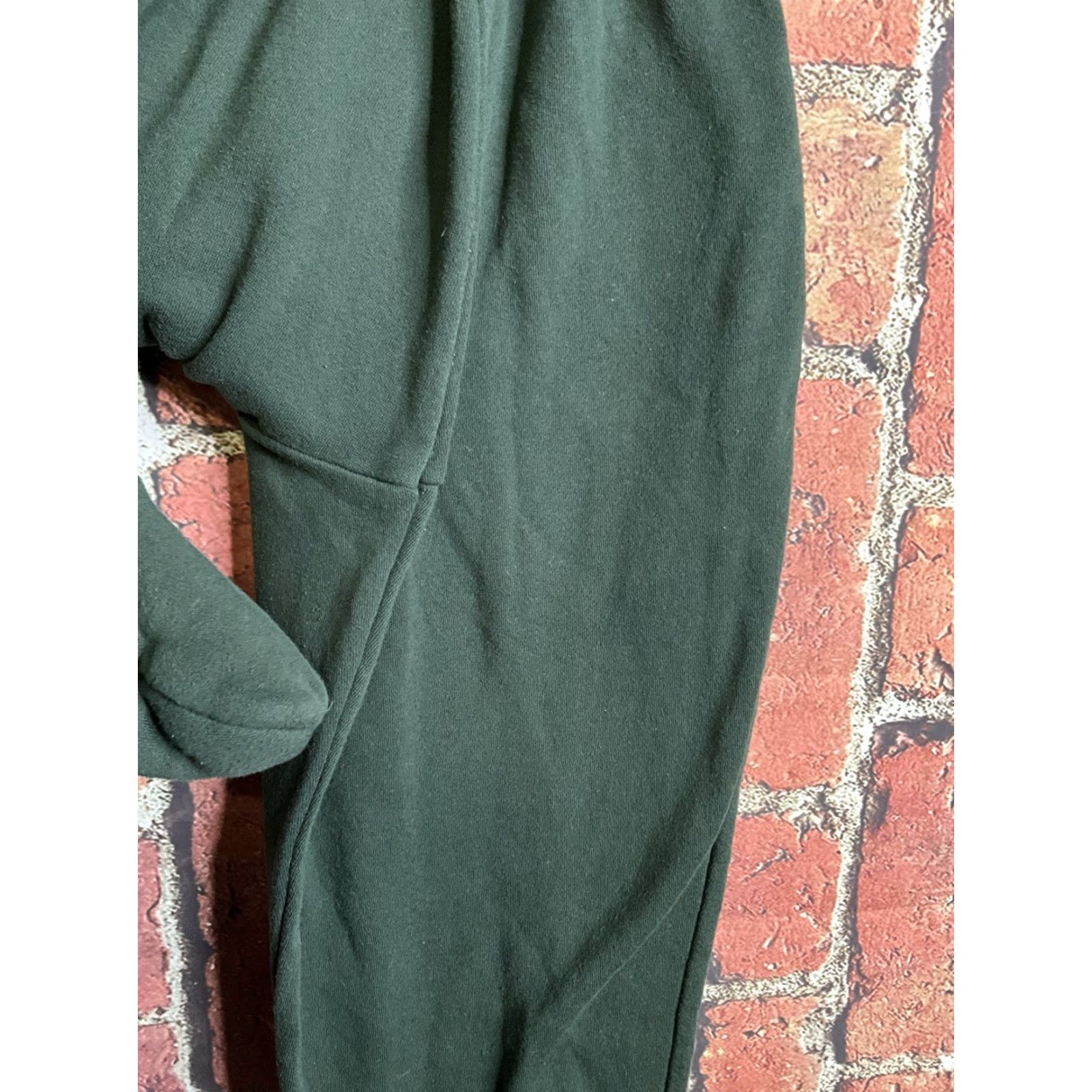 TEE JAYS Feejays Unisex Footed Sweatpants Pajama Pants M Green Footie Lounge Pants Mens Size US 31 - 5 Thumbnail