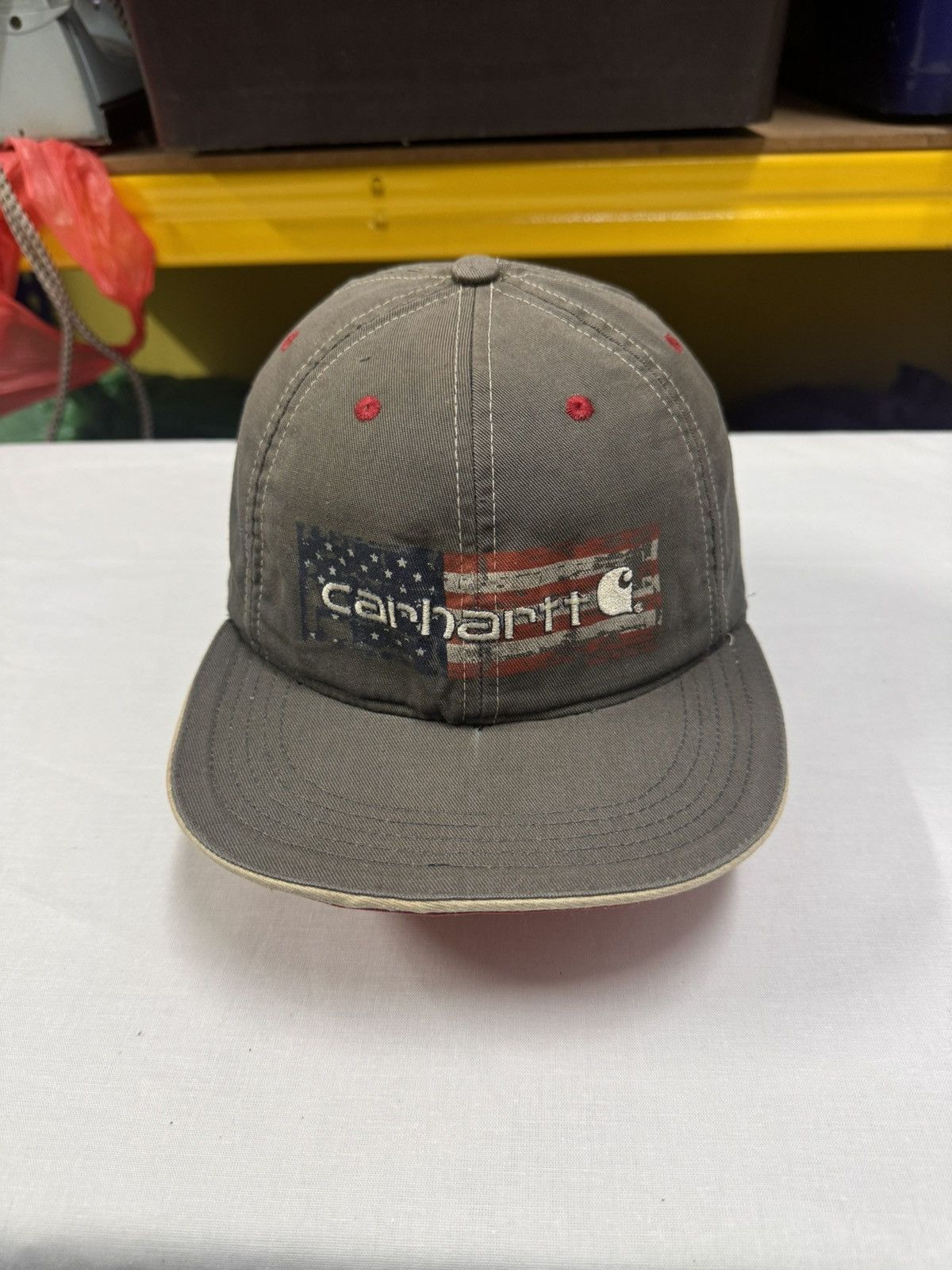 Carhartt Carhartt American Flag Strapback Hat Size ONE SIZE - 1 Thumbnail