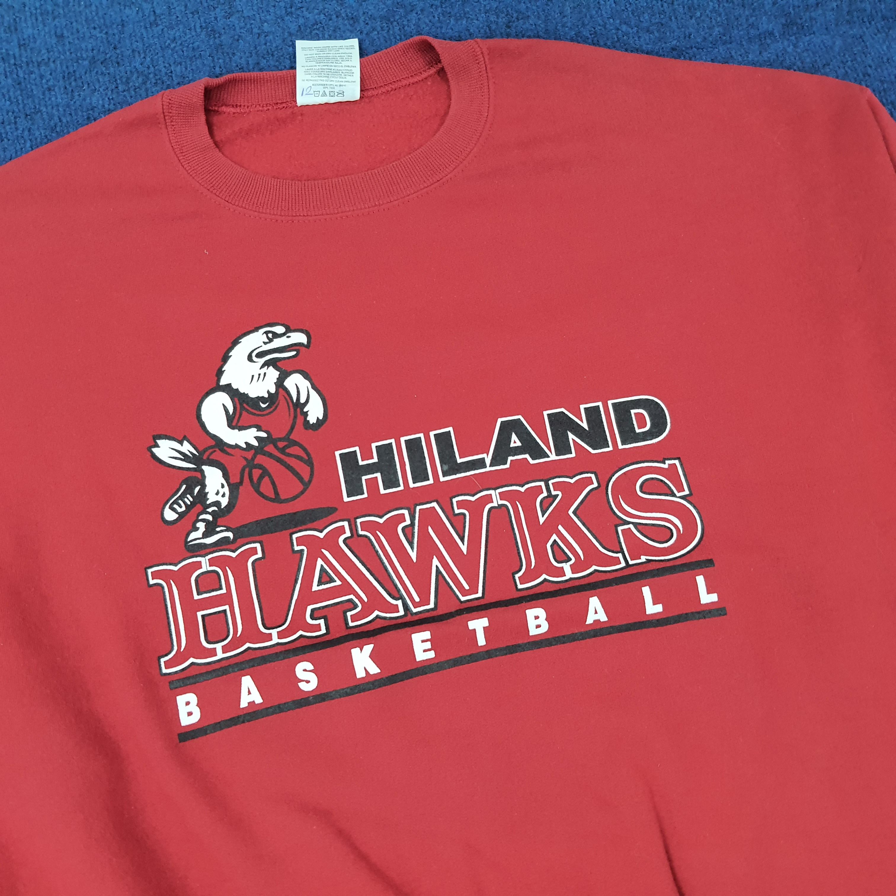NBA Vintage Hiland Hawks Basketball NBA Sweatshirt C226N19 Size US XL / EU 56 / 4 - 2 Thumbnail