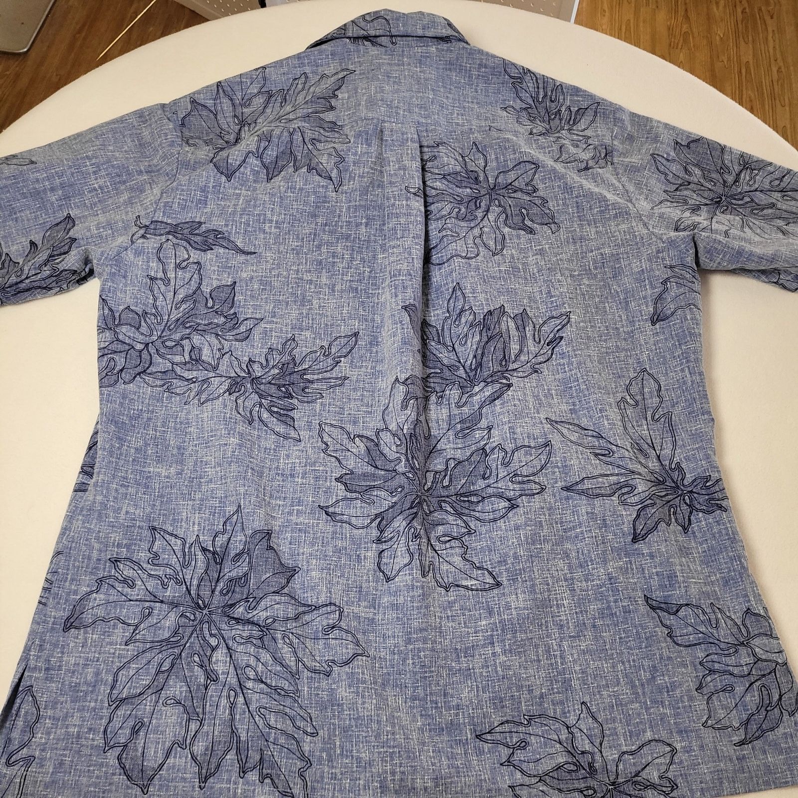 Vintage Vintage Cooke Street Hawaiian Shirt 3/4 Button Front Blue L Size US L / EU 52-54 / 3 - 6 Thumbnail