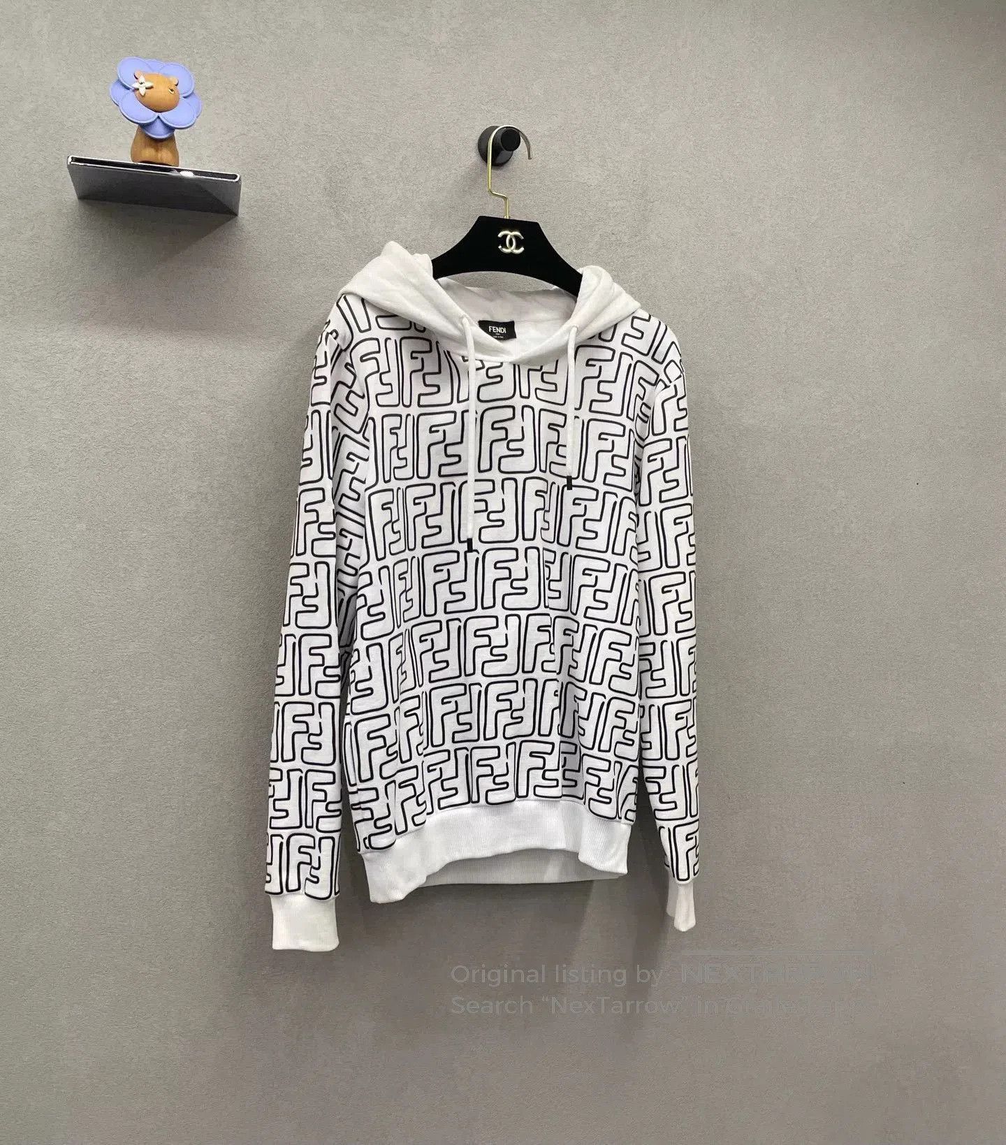 Fendi Fendi Double F Logo White Hoodie. Size US S / EU 44-46 / 1 - 3 Thumbnail