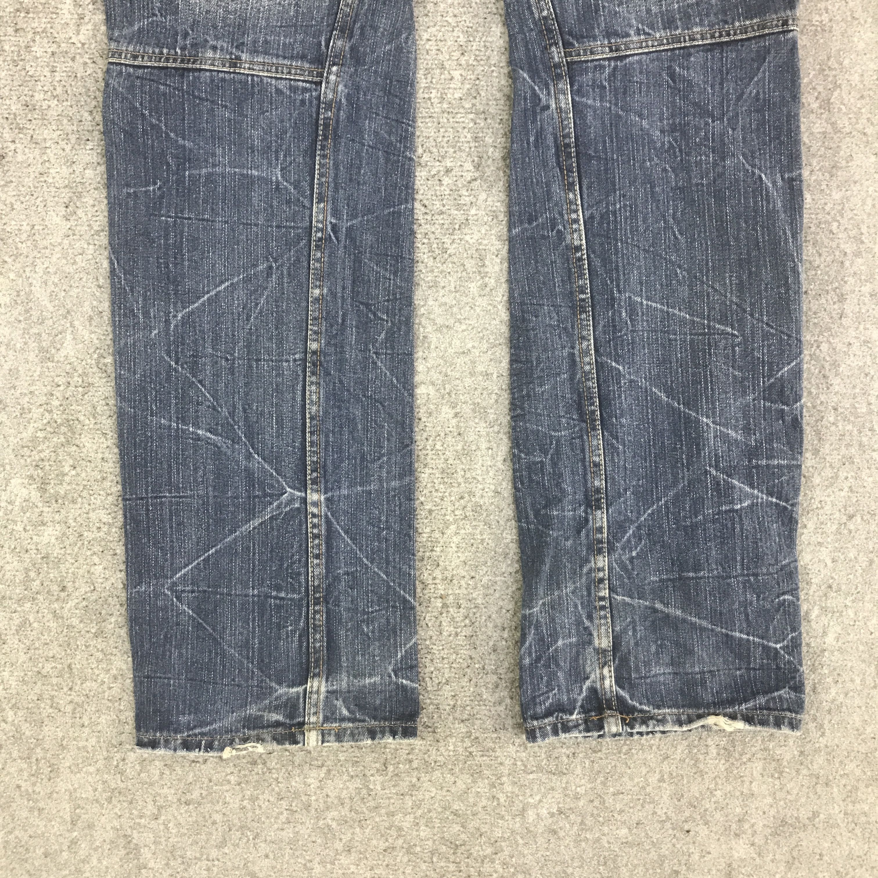 Japanese Brand DOUBLE WAIST EXPLOSION DENIM PANTS K130B18 Size US 34 / EU 50 - 6 Thumbnail