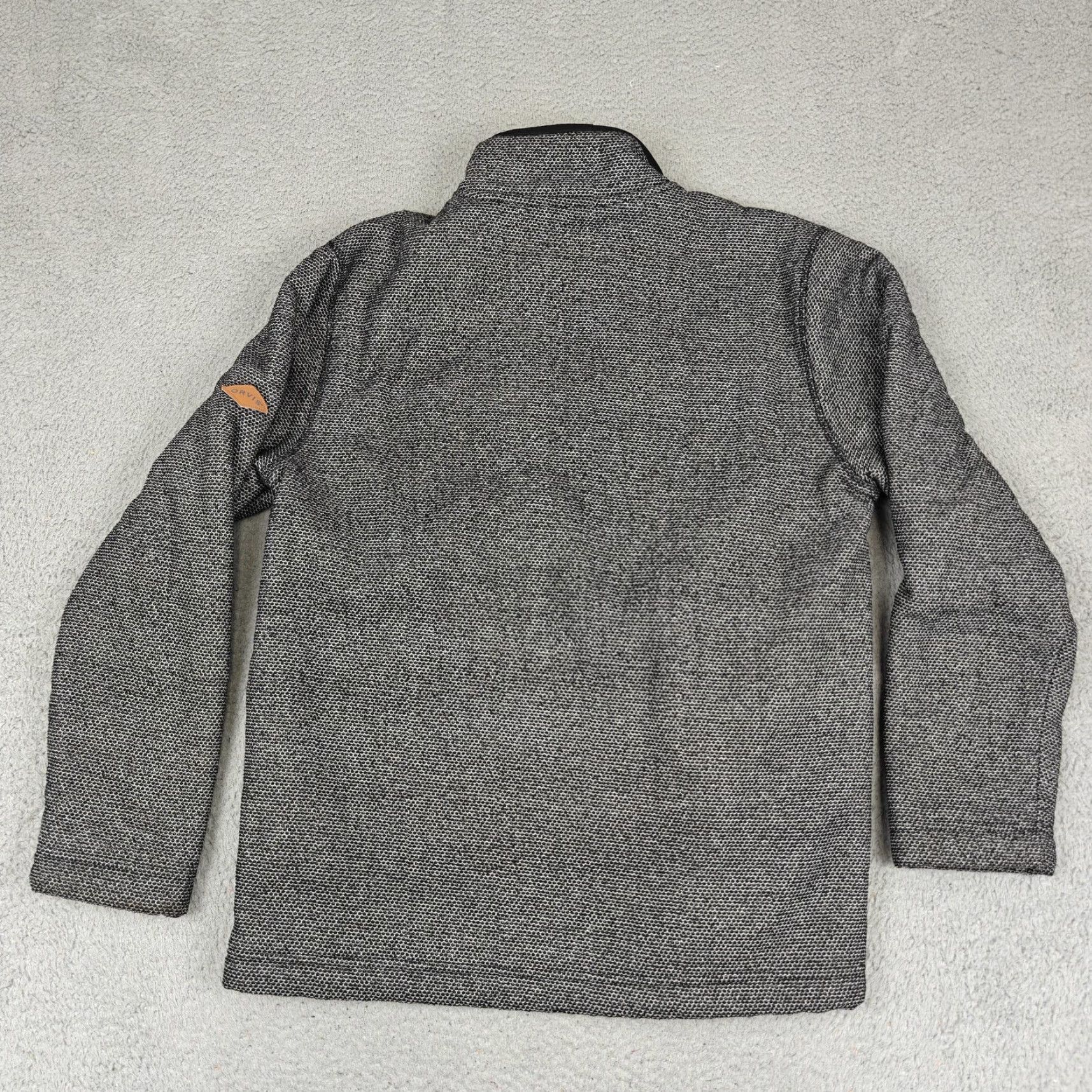 Orvis Orvis Sweater Mens Medium Gray Sherpa Lined 1/4 Zip Mock Neck Pullover Fleece Size US M / EU 48-50 / 2 - 4 Thumbnail