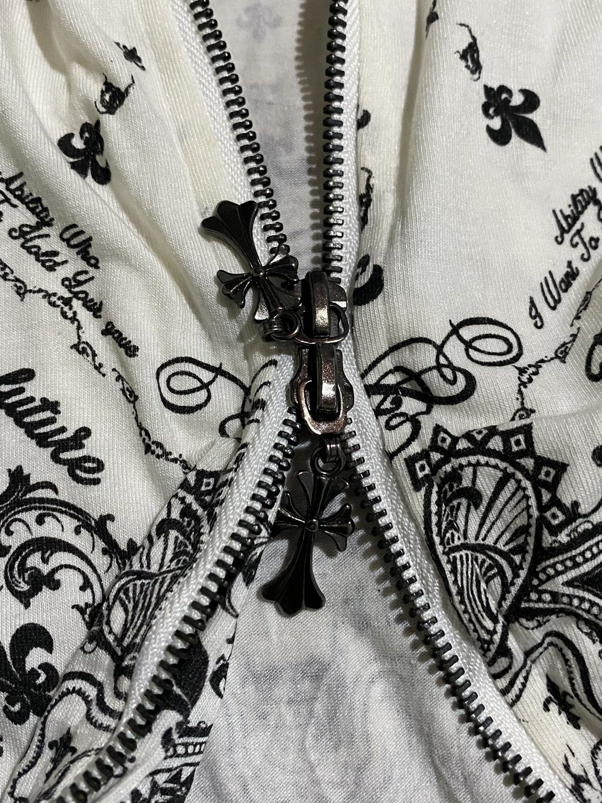 Japanese Brand JAPANESE BRAND GHOST OF HARLEM PAISLAY SKULL FUR HOODIES Size US M / EU 48-50 / 2 - 7 Thumbnail