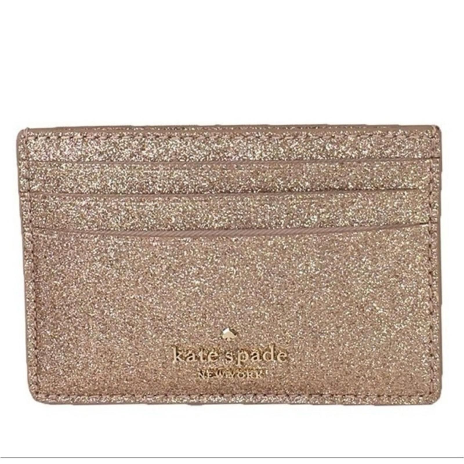 Kate Spade Kate Spade Gold Glitter Card Holder Wallet NWT Size ONE SIZE - 4 Thumbnail