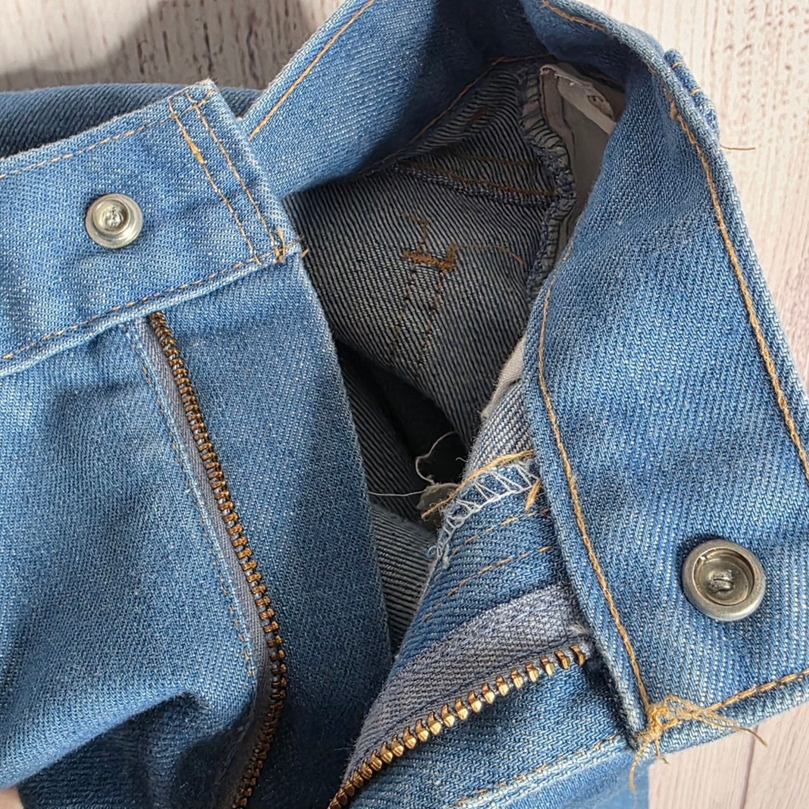 Levi's 70s Levi’s Orange Tab Flare Jeans USA W24 L31 (23x30.5) Size 23" - 7 Thumbnail