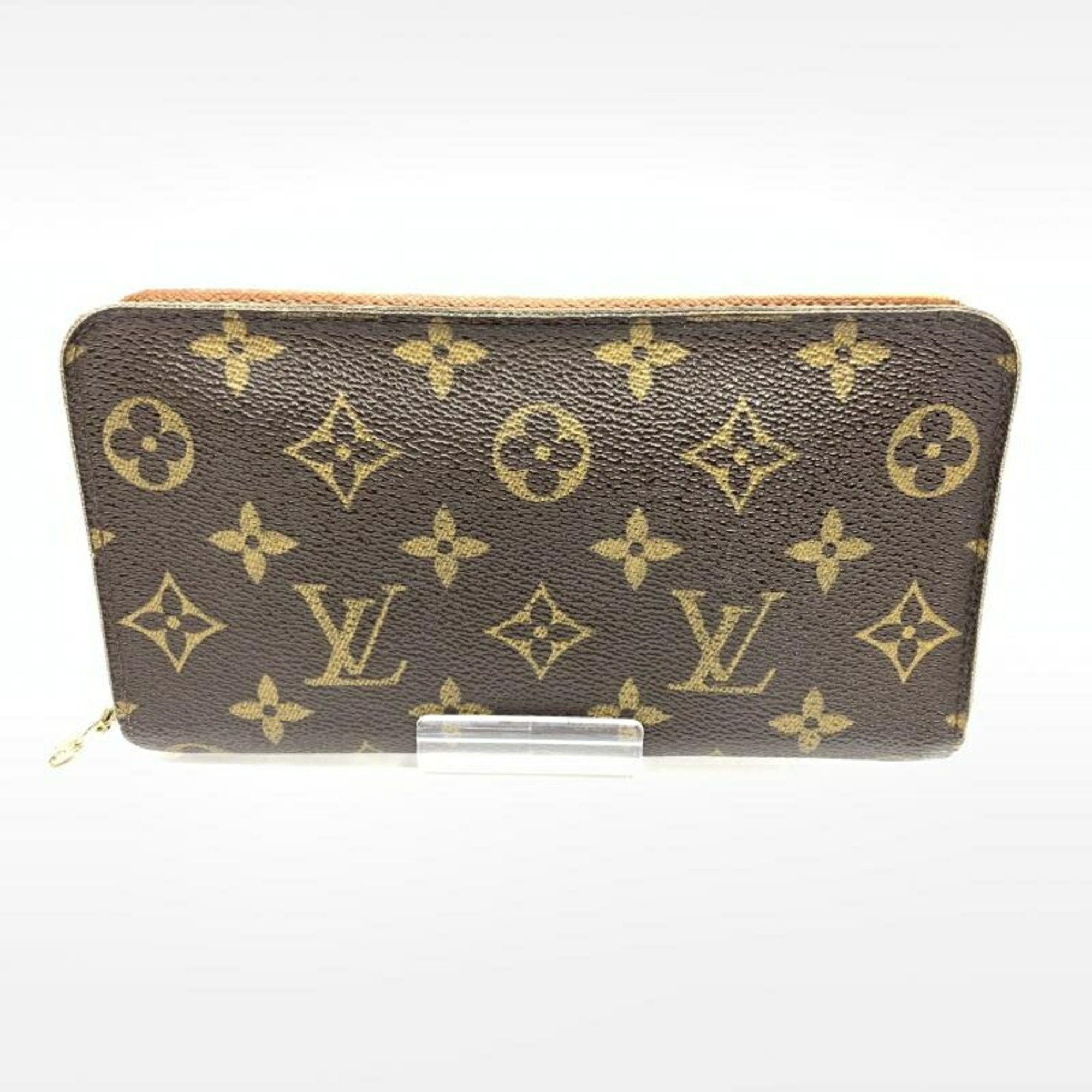 image of Louis Vuitton Monogram Portomone Zip M61727 in Tan, Women's