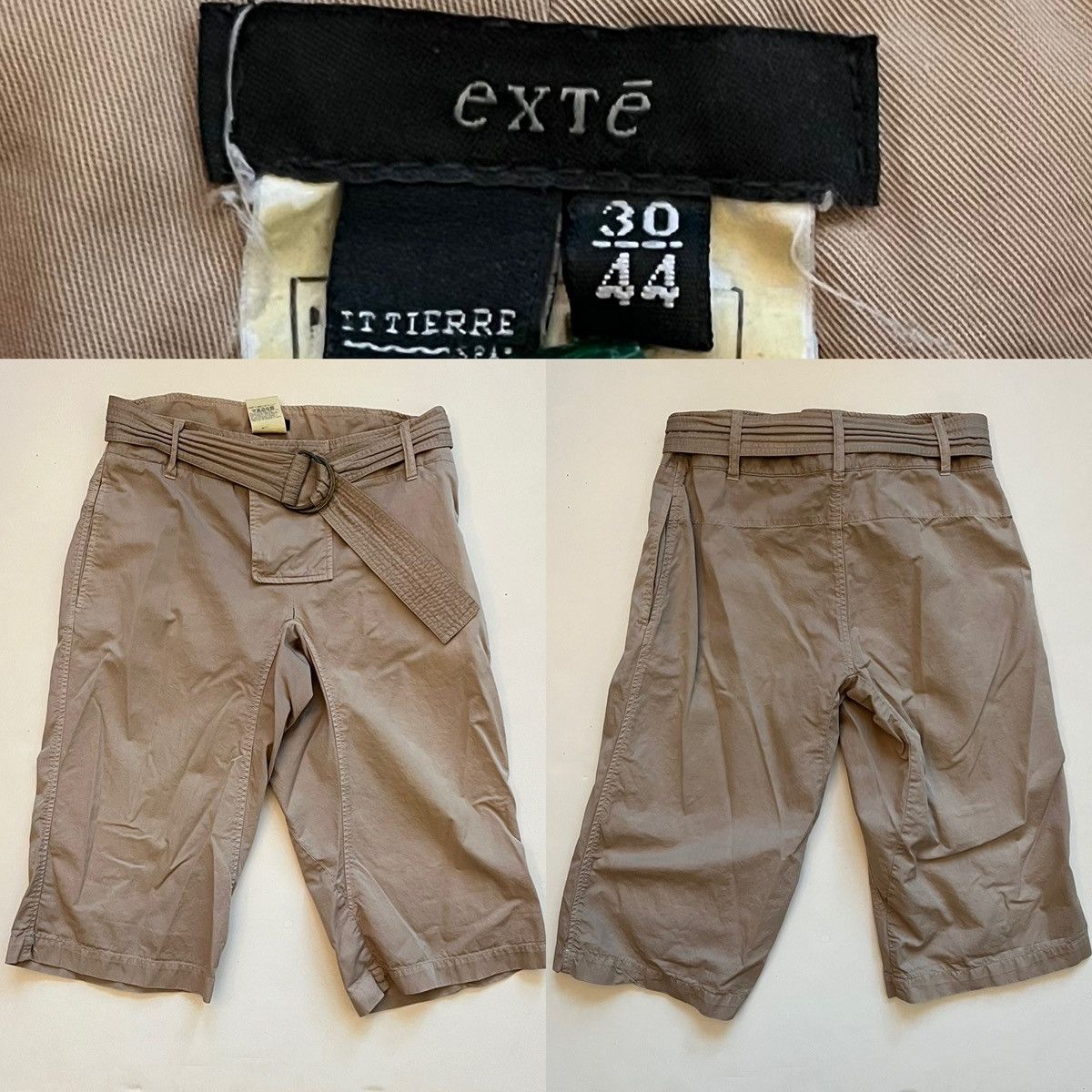 Other Exte Woven Belt Short, Italian, Men Small ,Cotton Woven Size US 29 - 1 Thumbnail