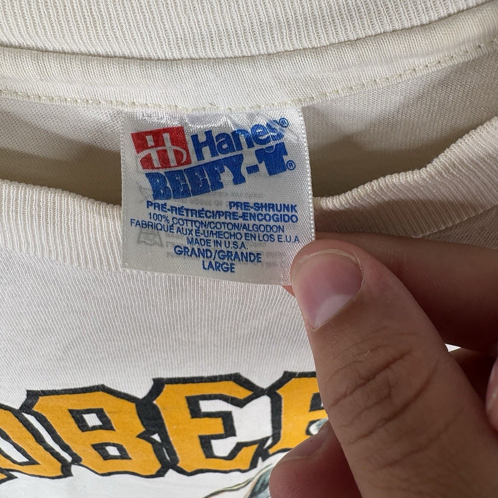 Hanes Vintage 1992 Roberto Clemente Pittsburgh Pirates Tee Large Size US L / EU 52-54 / 3 - 6 Thumbnail