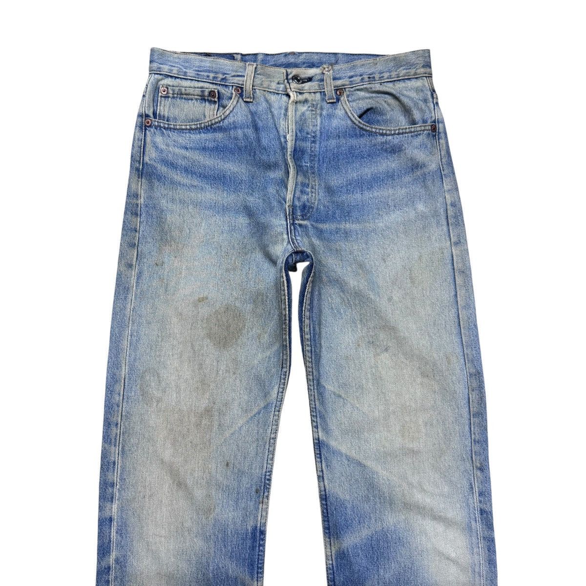 Levi's Vintage 90s Levis 501 Dirty Wash Rusty Jeans Size US 32 / EU 48 - 3 Thumbnail