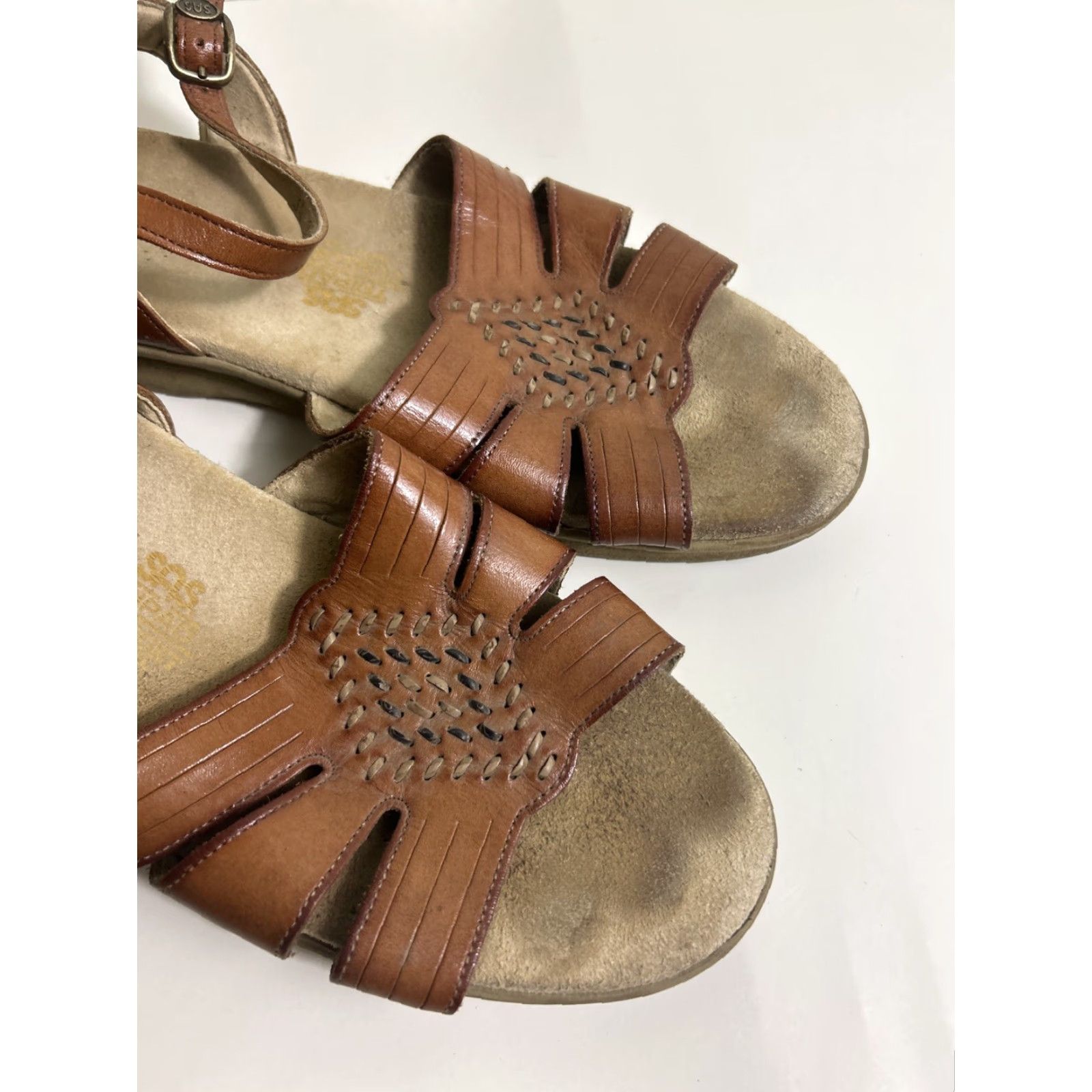 SAS SAS Tripad Comfort Sandal Tan Leather Women's Brown Strappy Size 9.5 M Size US 10 / IT 40 - 2 Thumbnail