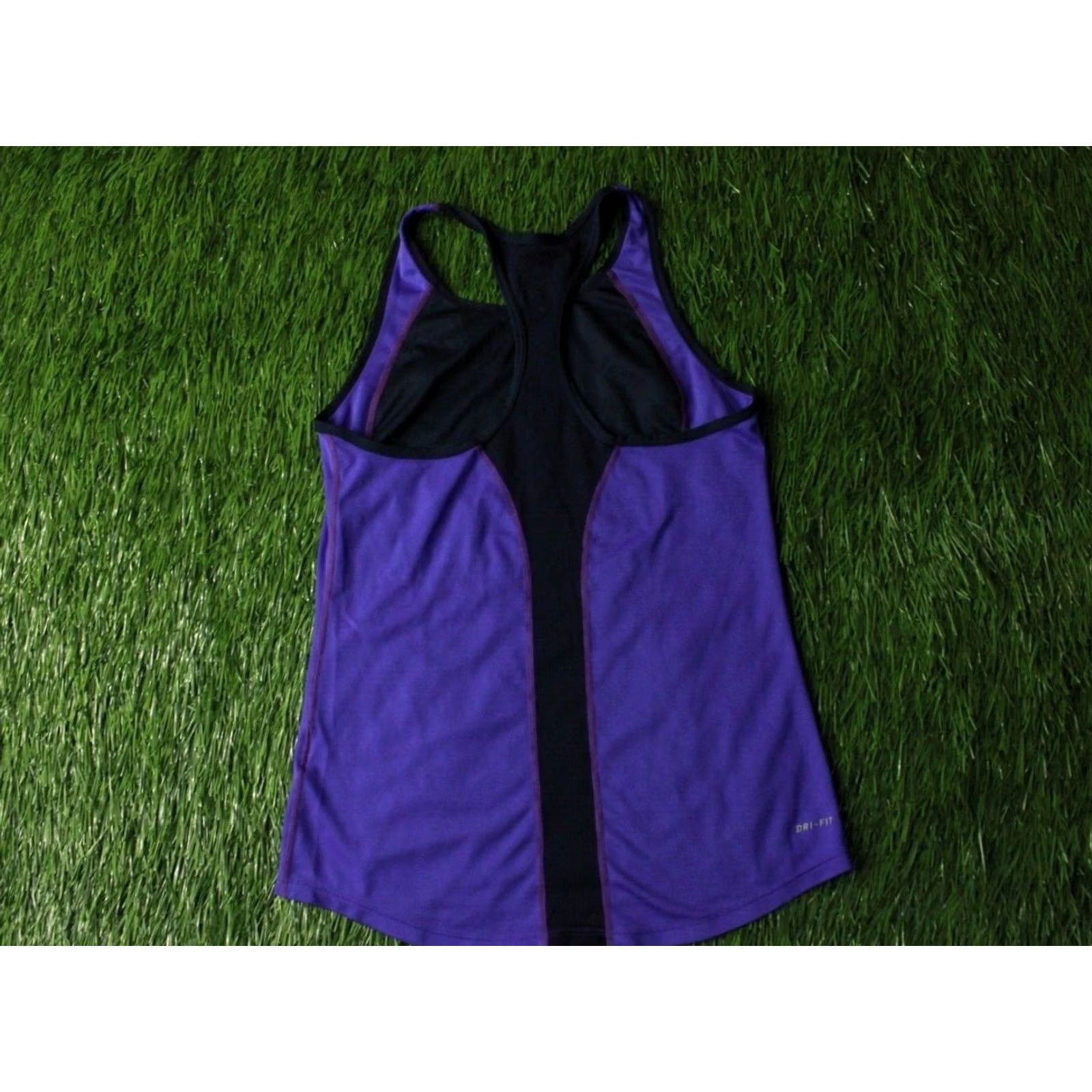 Nike NIKE DRI-FIT ORIGINAL RUN RUNNING WOMEN VEST SHIRT S violet and navy blue sleeveless jersey jersey size S Women Running Training Nike Shirt Size S / US 4 / IT 40 - 2 Thumbnail