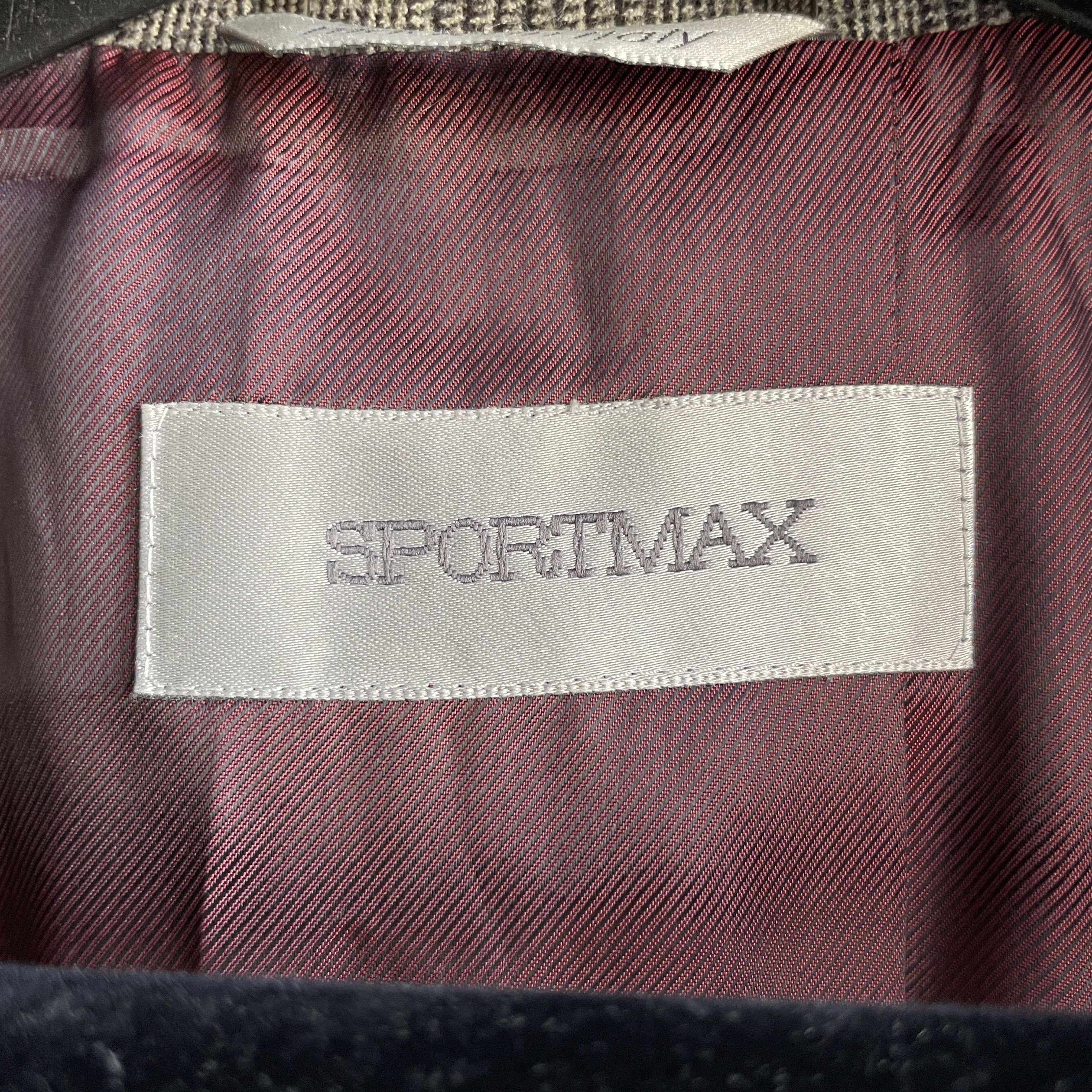 Sportmax Sportmax by Max Mara Marmot Fur Check Wool Blazer Size XL / US 12-14 / IT 48-50 - 9 Thumbnail