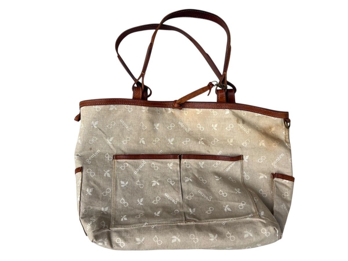 Leather Genten Japan Patina Leather Multi Pocket Tote Bag Size ONE SIZE - 21 Thumbnail