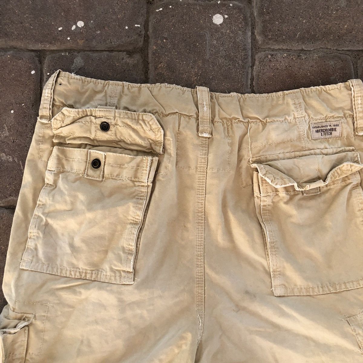 Abercrombie & Fitch Abercrombie & Fitch Cargo Mens 36 Khaki Military Y2K Baggy Size US 36 / EU 52 - 6 Thumbnail