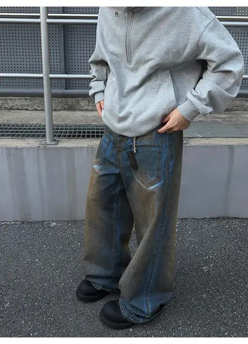 VIBE Oversized Wide Leg Denim Jeans Size US 32 / EU 48 - 4 Thumbnail