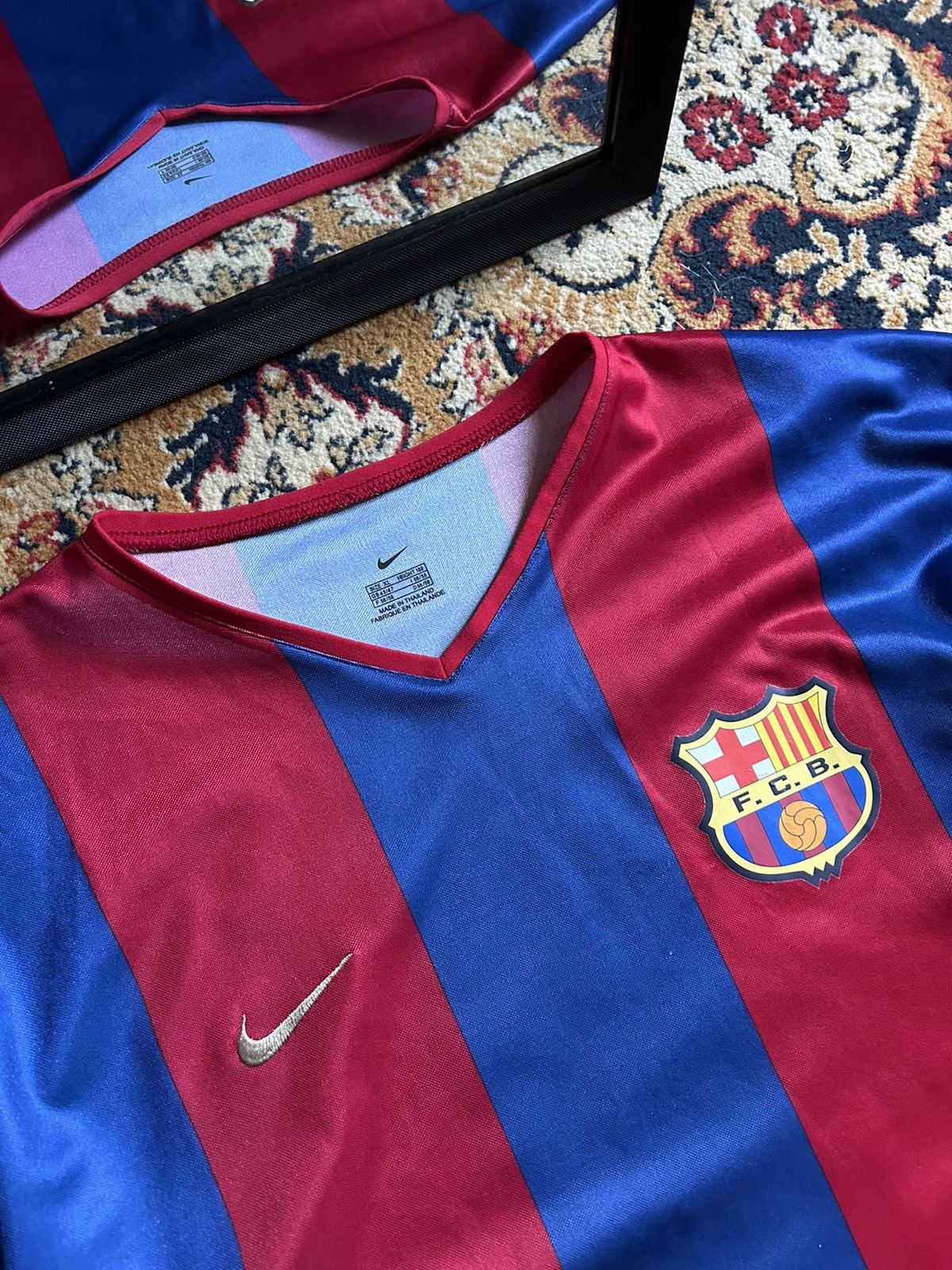Nike × Vintage Fc Barcelona Nike 2002/03 jersey Size US XL / EU 56 / 4 - 2 Thumbnail