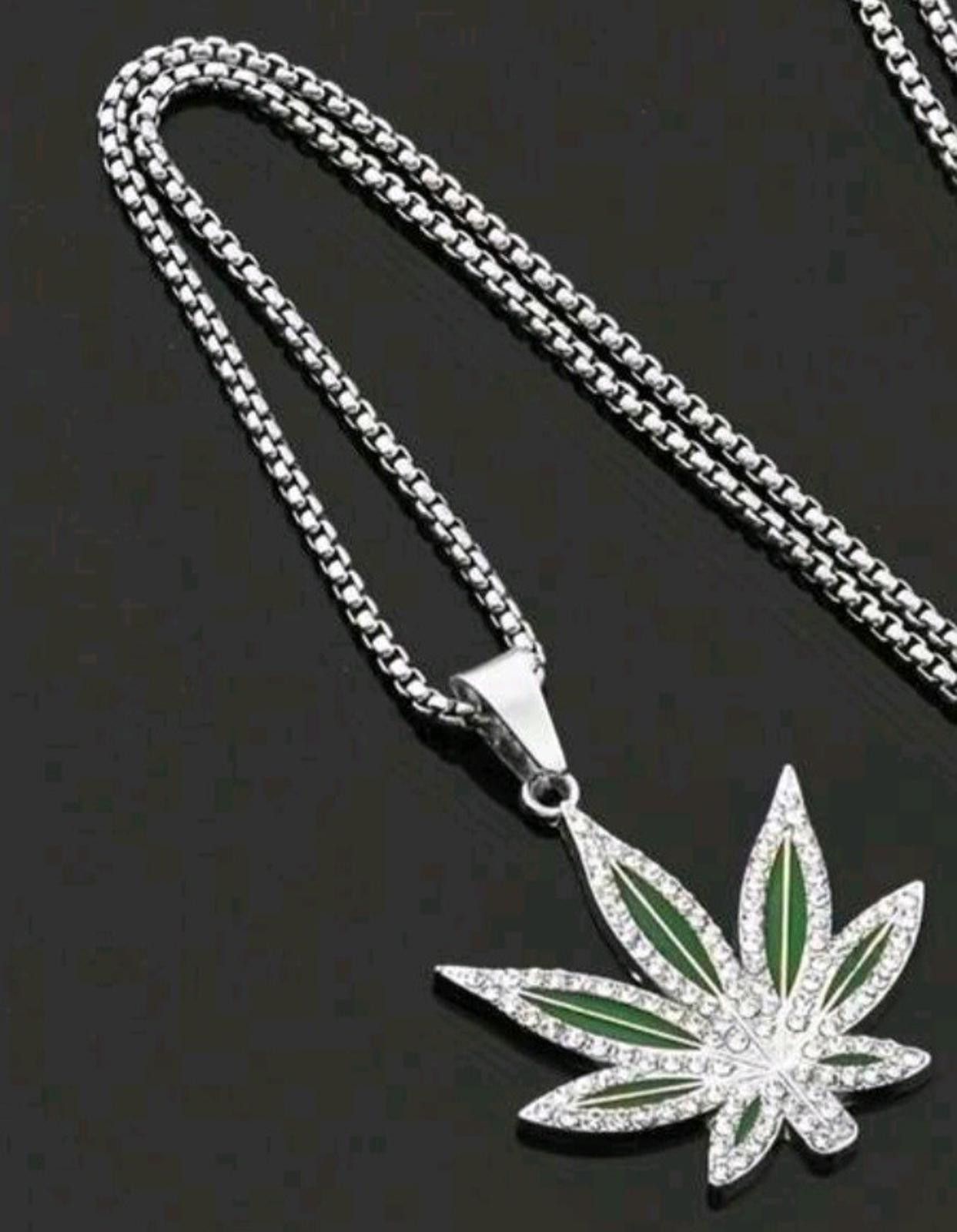 The Unbranded Brand Mary Jane Plant (Chain)-(Silver)-(Green)-(New)-Zirconia-$33 Size ONE SIZE - 5 Thumbnail
