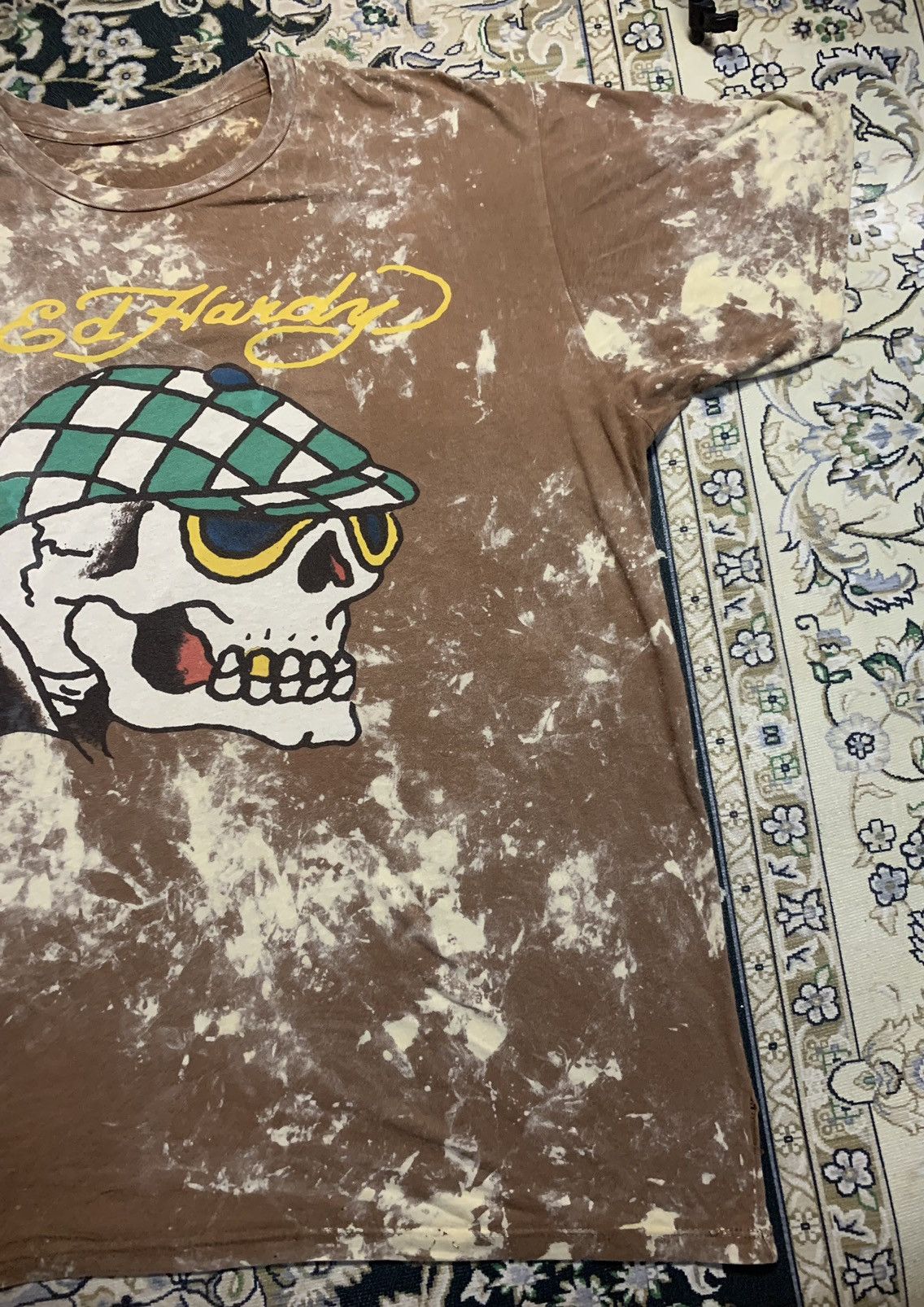 Ed Hardy × Japanese Brand × Vintage VINTAGE ED HARDY ACID WASH RARE DESIGN DISTRESSED Size US XXL / EU 58 / 5 - 4 Thumbnail