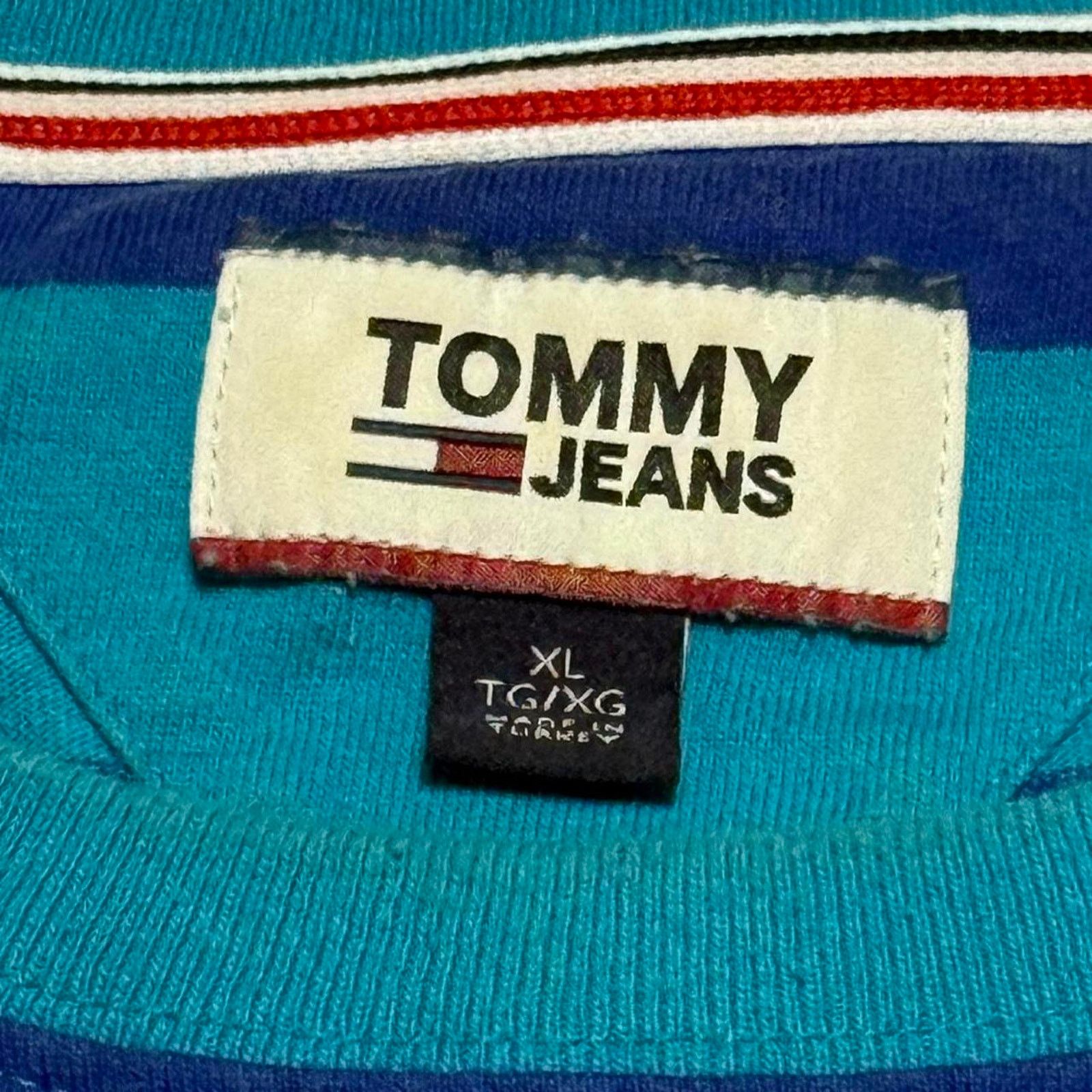 Tommy Hilfiger Tommy Jeans Tommy Hilfiger Tee XL Striped “Blue and Surf” Size US XL / EU 56 / 4 - 5 Thumbnail