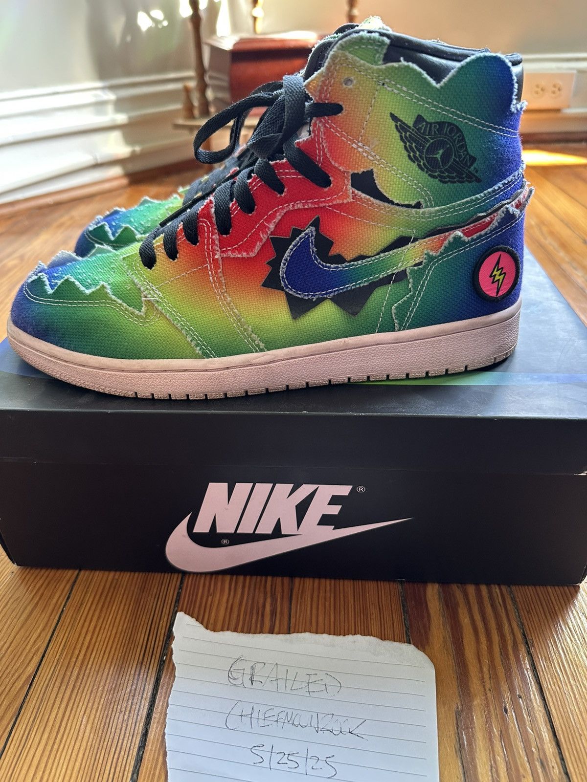Nike Jordan 1 J Balvin (Size 9) Size US 9 / EU 42 - 2 Thumbnail