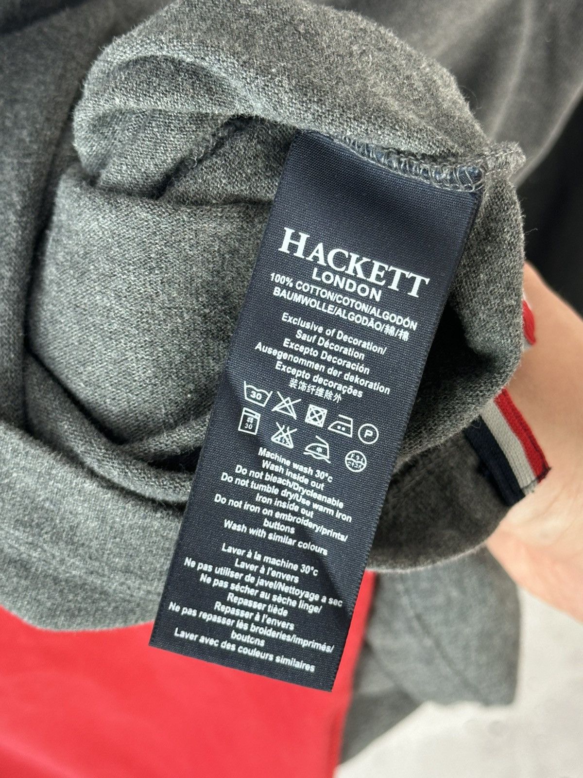 Hackett Vintage Hackett Aston Martin Racing Long Sleeve Cotton Polo Size US L / EU 52-54 / 3 - 8 Thumbnail