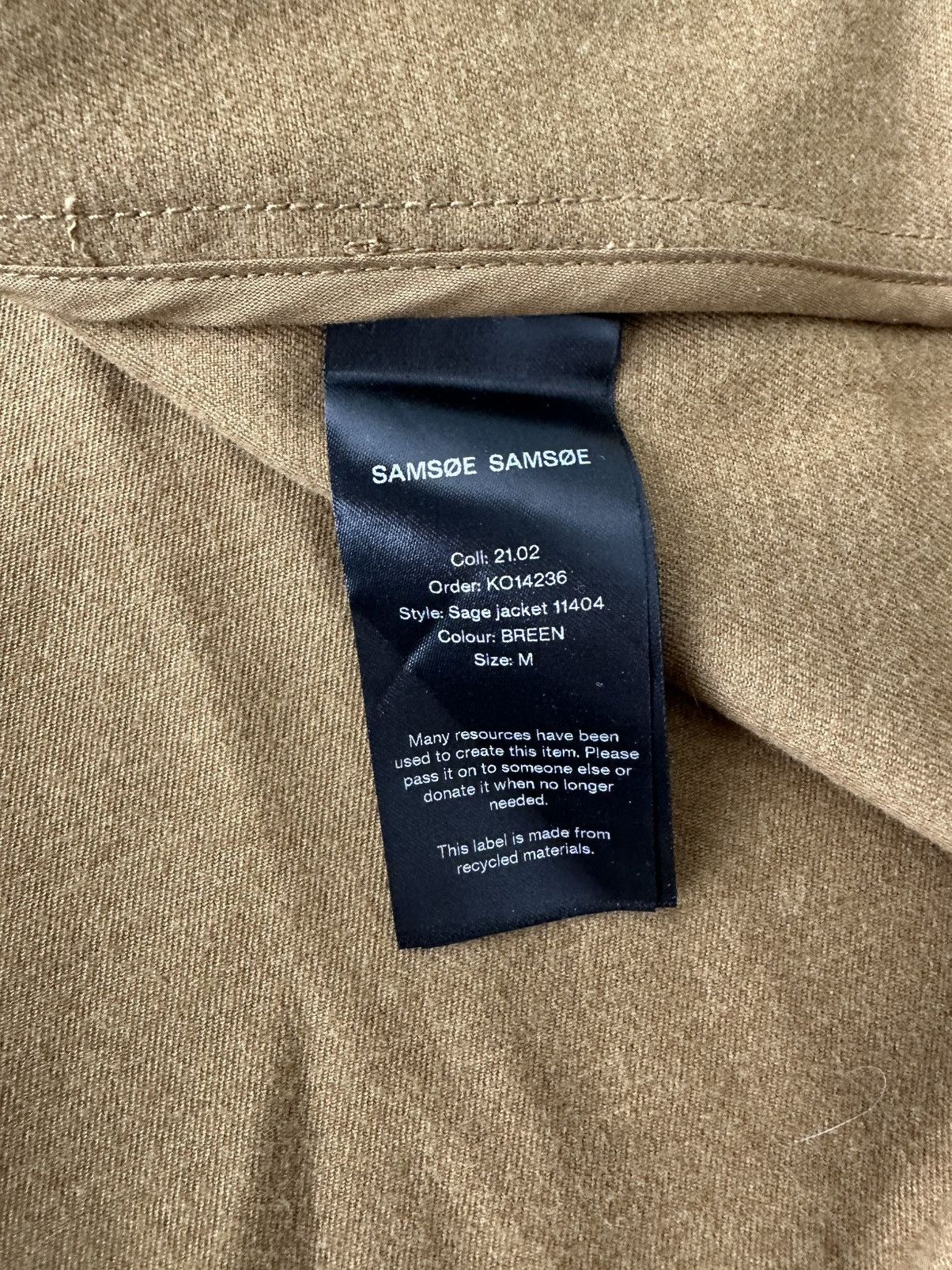 Samsoe Samsoe SAMSOE & SAMSOE Gabardine Overshirt Jacket Size US M / EU 48-50 / 2 - 7 Thumbnail