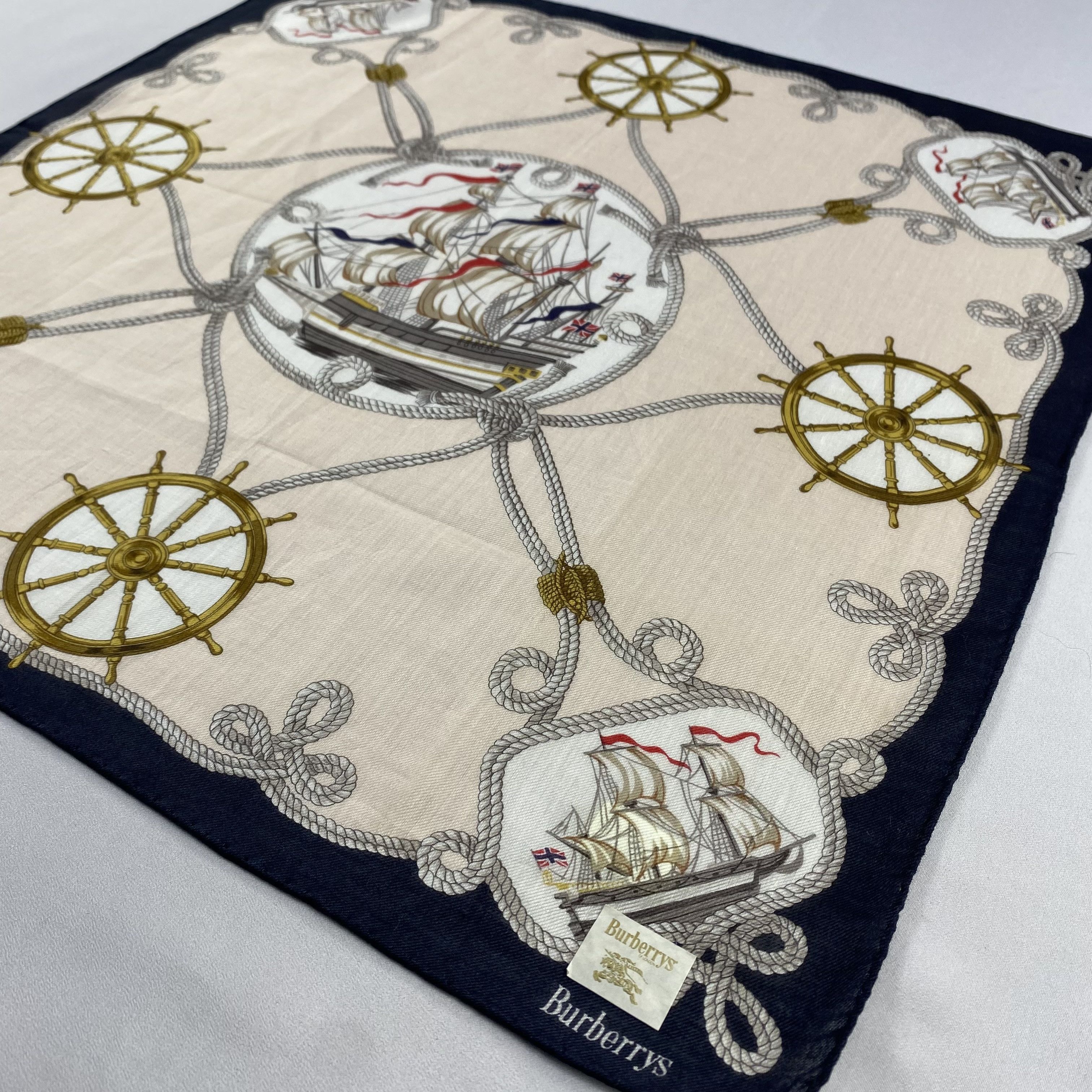 Burberry × Vintage NWT Burberry Handkerchief / Neckerchief / Bandana-P868 Size ONE SIZE - 2 Thumbnail