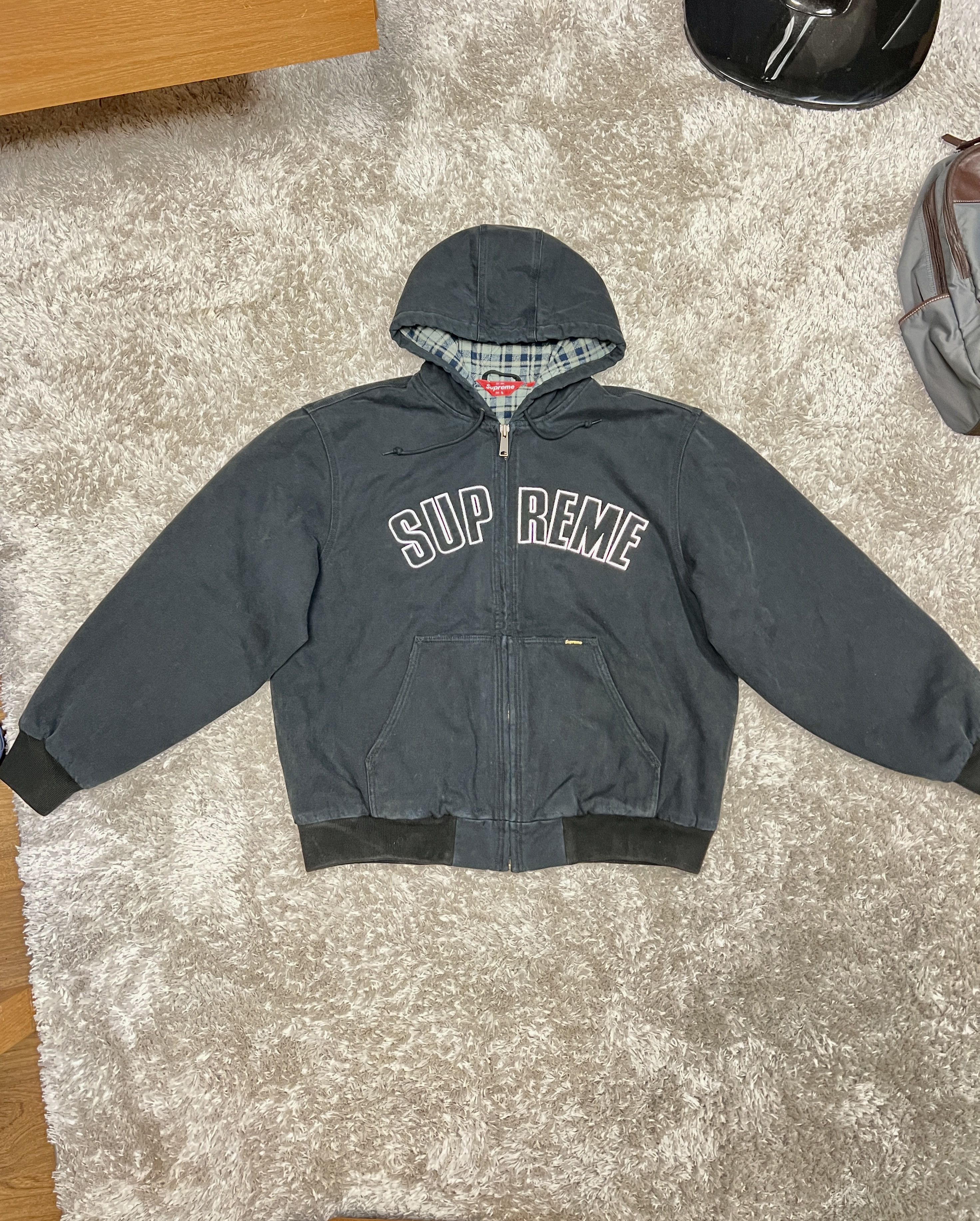 ジャケット・アウター XL Supreme Reflective Arc Hooded Jacket Supreme Reflective Arc Hooded Work Jacket (FW25) - $368