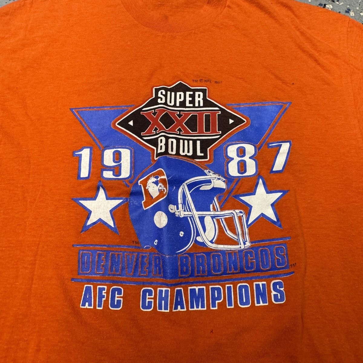 NFL × Vintage Vintage 80s 1987 Denver Broncos Super Bowl XXII Shirt L Size US L / EU 52-54 / 3 - 3 Thumbnail