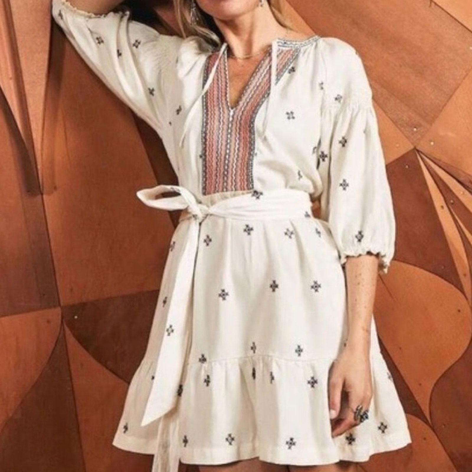 Marine Layer Marine Layer $158 Peyton Mini Dress Womens LG EUC Size L / US 10 / IT 46 - 14 Thumbnail