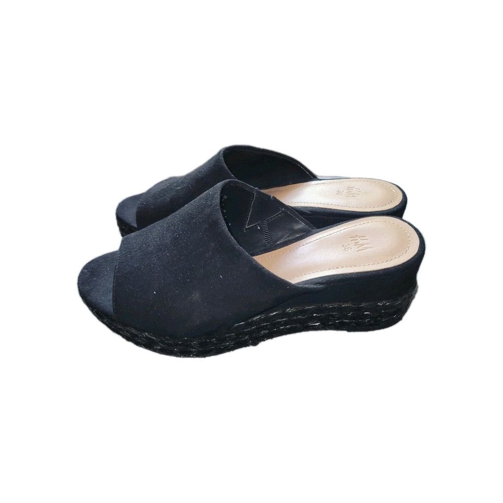 H&M H&M Faux Suede Mules Block Size 36EU 6US Women's Size US 6 / IT 36 - 3 Thumbnail