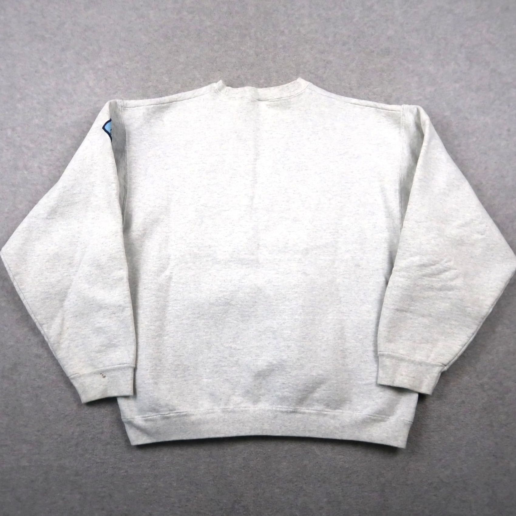 Fruit Of The Loom VINTAGE Nordstrom Sweatshirt Mens L Gray 90s Fruit of the Loom Logo Graphic Print Pullover Crew Neck Cotton Polyester Fleece Size US L / EU 52-54 / 3 - 2 Thumbnail
