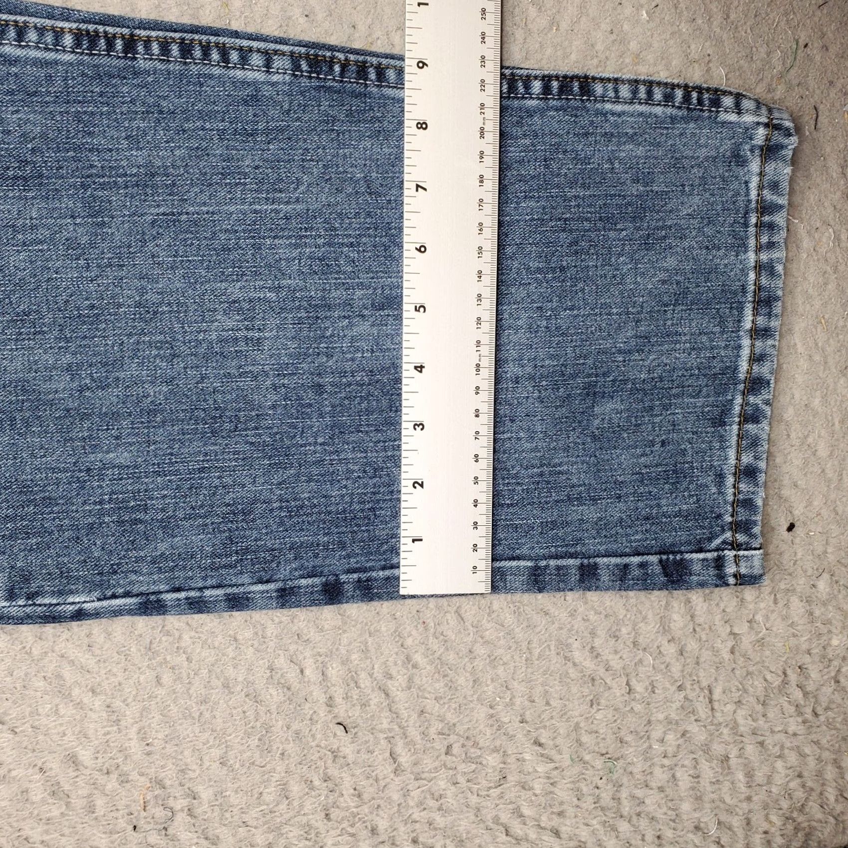 Lee Lee Jeans Mens 38x30 Blue Denim Relaxed Fit Straight Leg 2055526 Size US 38 / EU 54 - 5 Thumbnail