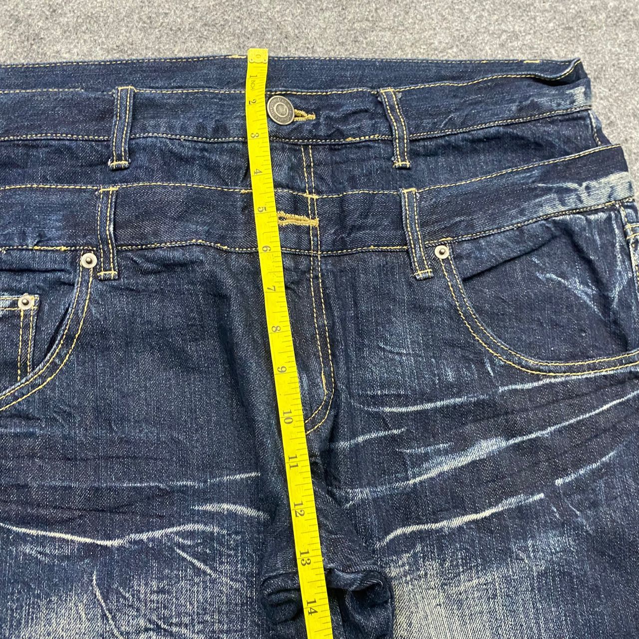 If Six Was Nine Vintage Back & Forth Double waist Distressed Denim Size US 38 / EU 54 - 7 Thumbnail