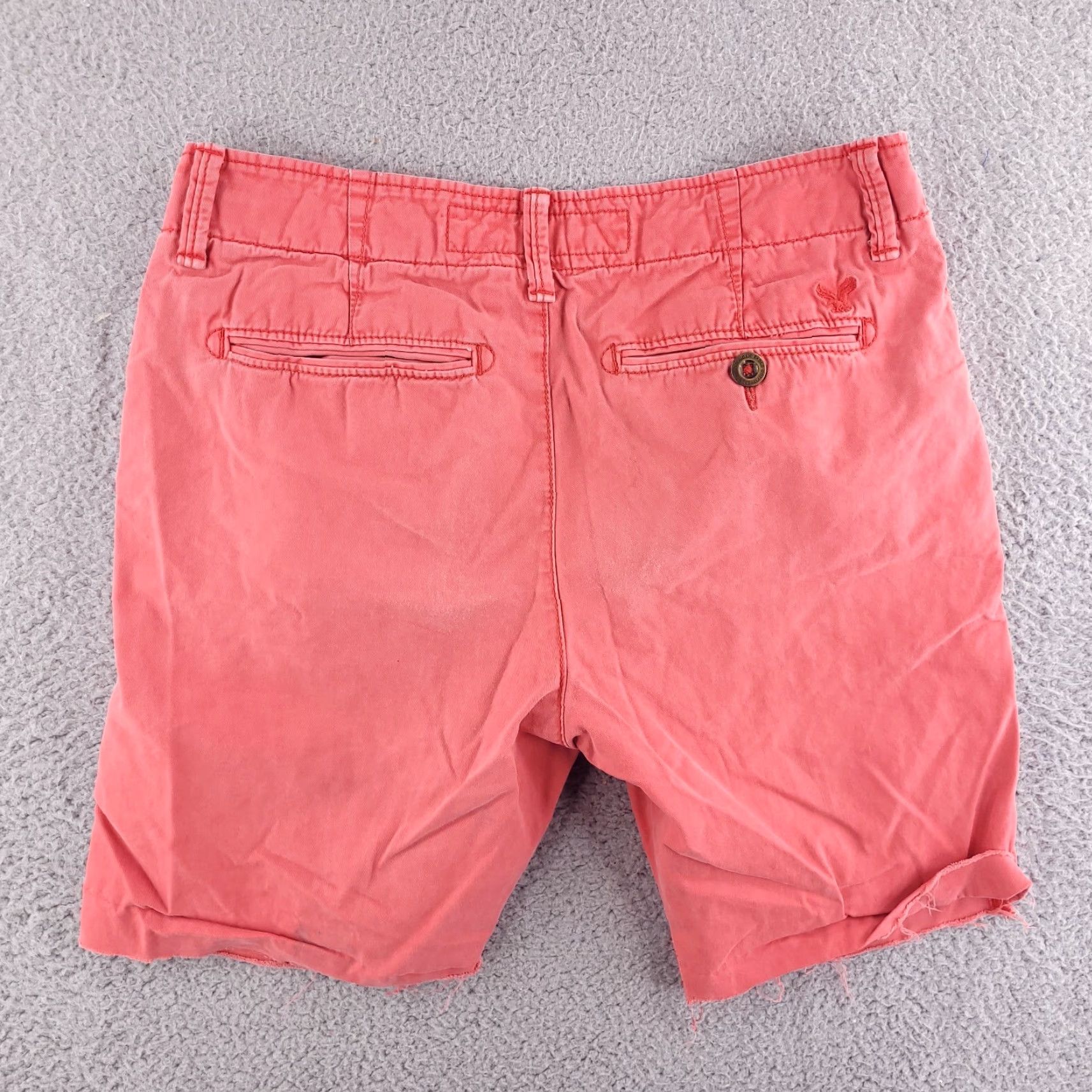 American Eagle Outfitters American Eagle Outfitters Slim Fit Shorts Mens 30 Red Pink Orange Mango Chino Solid Logo 30-Day Returns Mens Size US 30 / EU 46 - 5 Thumbnail