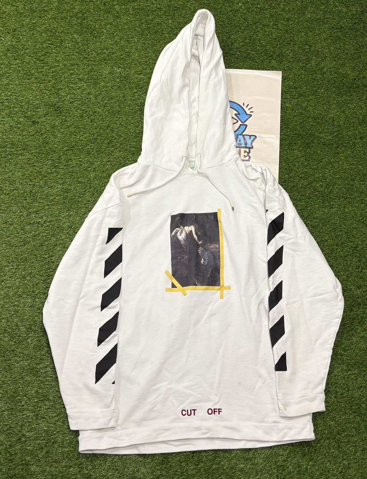 Off-White OFF WHITE CUT OFF CARAVAGGIO PULLOVER HOODIE Size US S / EU 44-46 / 1 - 2 Thumbnail