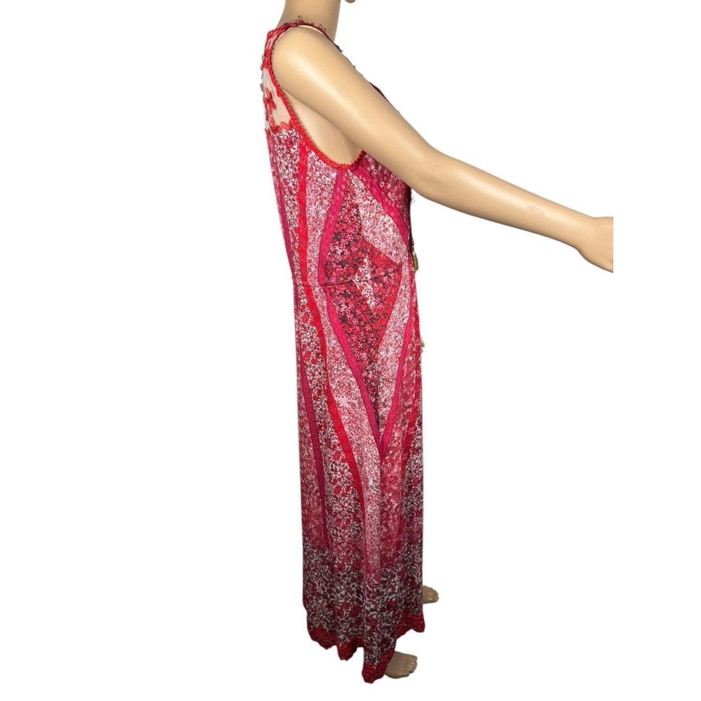Elie Tahari Elie Tahari McKeena Silk Maxi Sleeveless Red Dress Size 4 Size S / US 4 / IT 40 - 4 Thumbnail