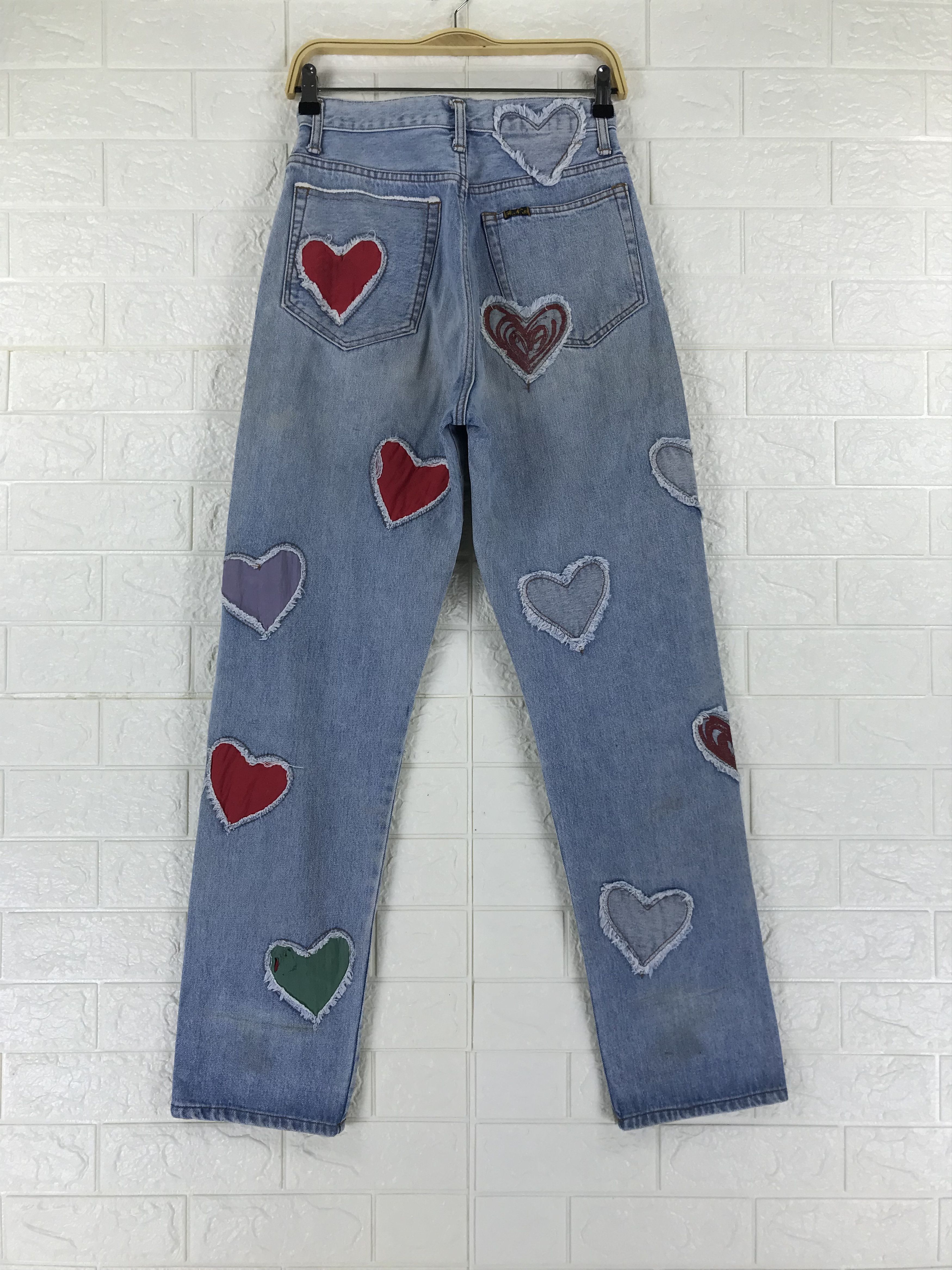 Japanese Brand RNA Inc Love Patched Jeans Size 27" / US 4 / IT 40 - 5 Thumbnail
