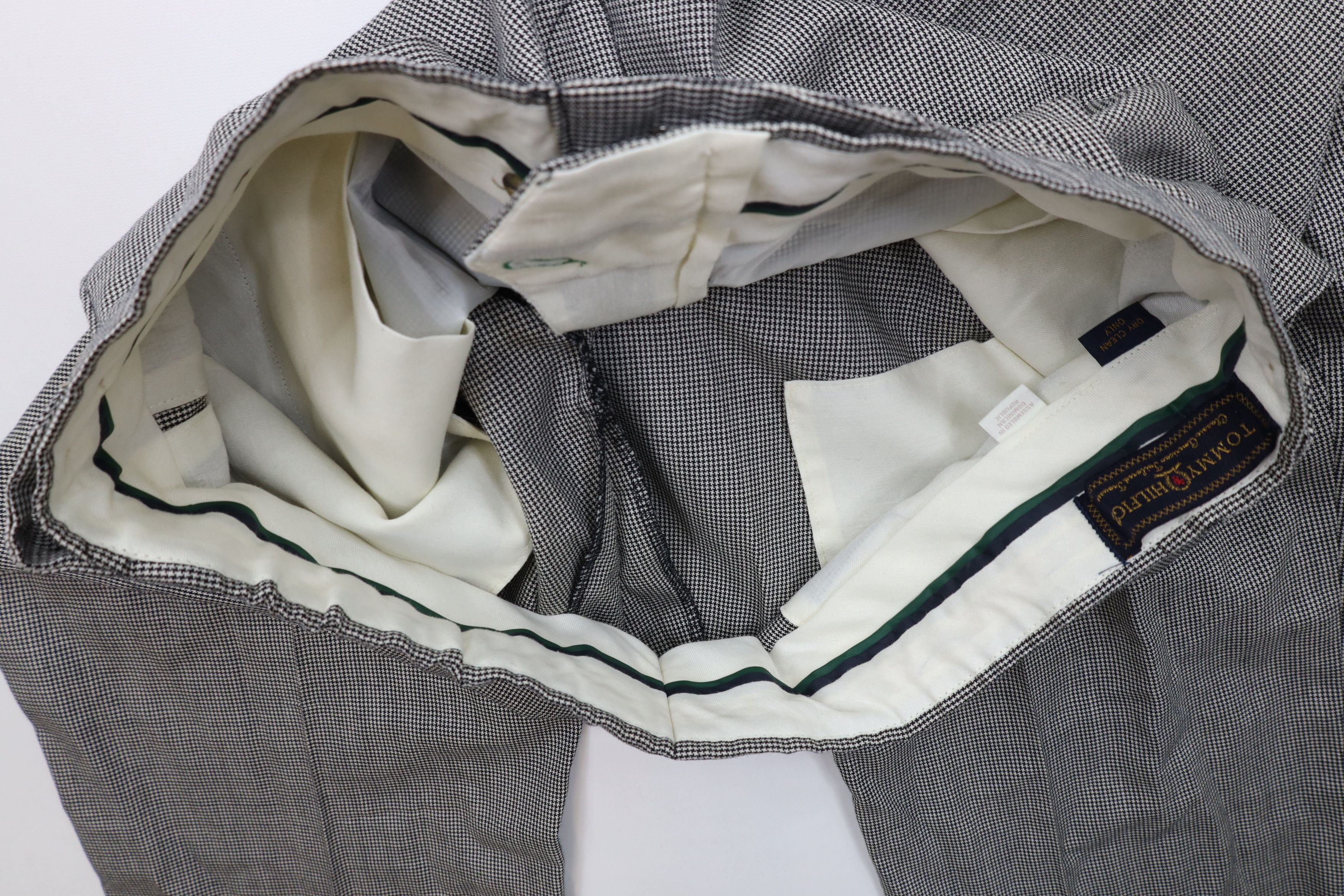 Tommy Hilfiger Vintage 90s Tommy Hilfiger Houndstooth Wide Leg Chino Pants Size US 38 / EU 54 - 14 Thumbnail
