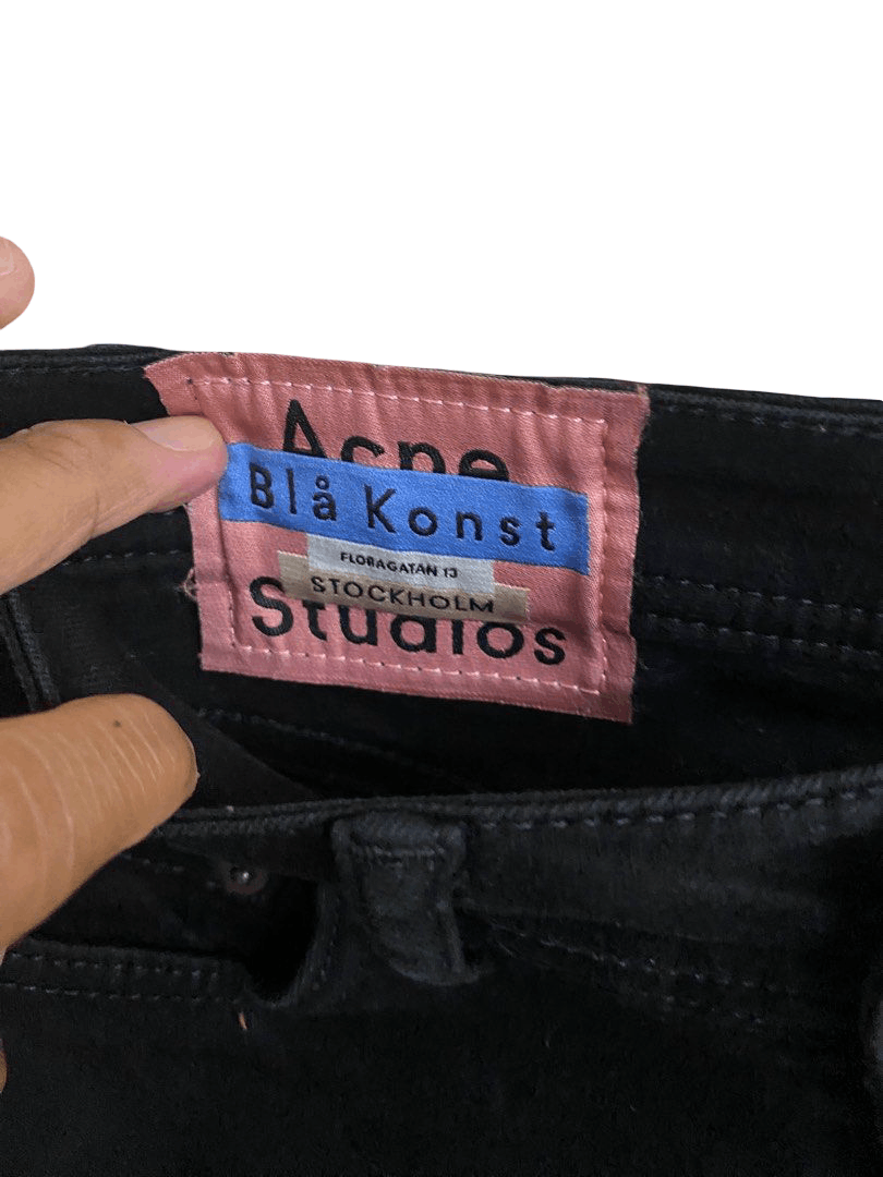 Acne Studios Acne Studios Climb Stay Black Denim Skinny Fit Jeans Pants Size 26" / US 2 / IT 38 - 3 Thumbnail