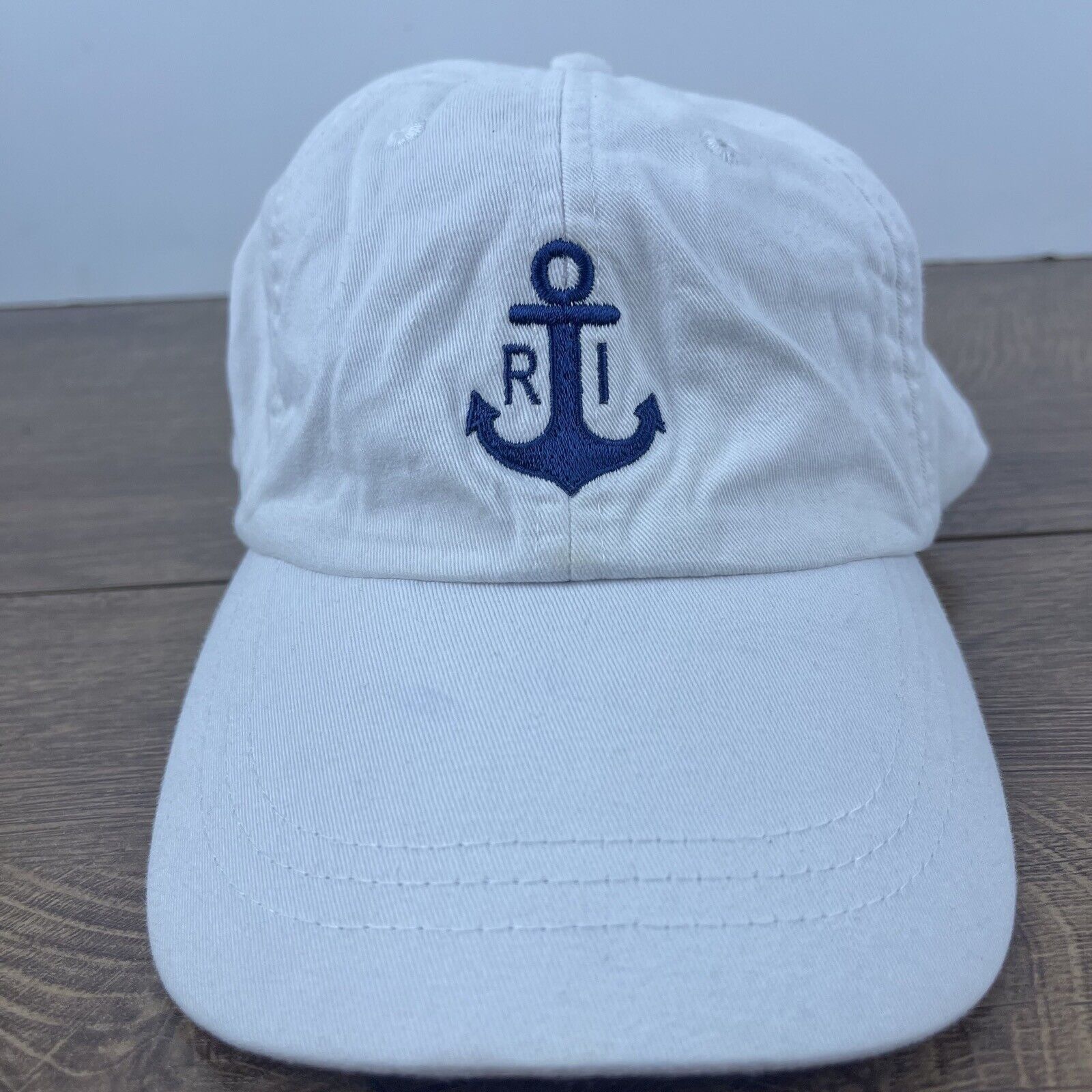 Other Rhode Island Hat Rhode ISland Anchor White Hat Adjustable Wh Size ONE SIZE - 1 Thumbnail