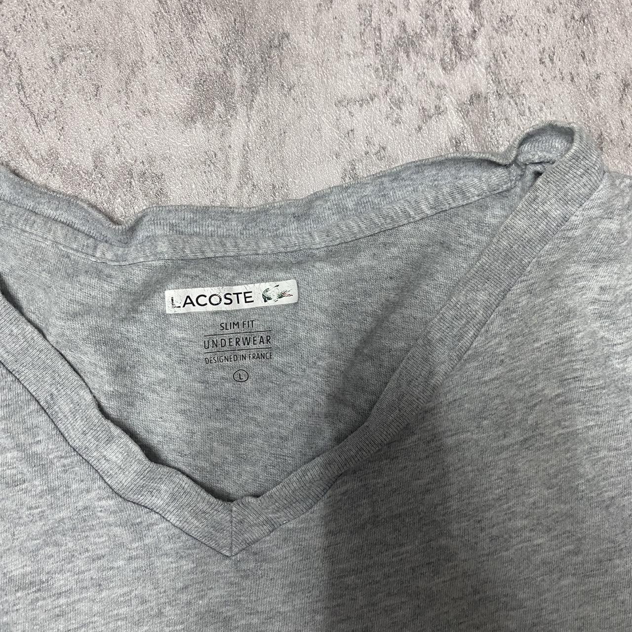 Lacoste Grey Lacoste slim fit underwear top #lacoste Size US L / EU 52-54 / 3 - 3 Thumbnail