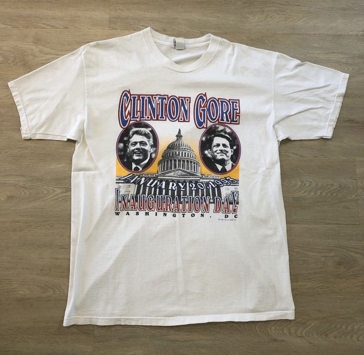 Vintage Vintage Clinton & Gore Campaign T-Shirt Size US XL / EU 56 / 4 - 1 Thumbnail