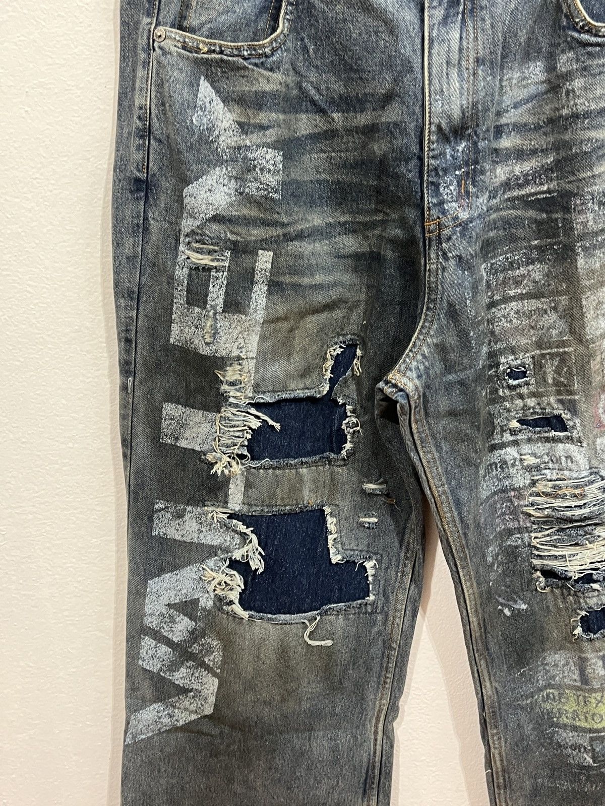 Vale Vale Forever Glitch Denim Size US 32 / EU 48 - 3 Thumbnail