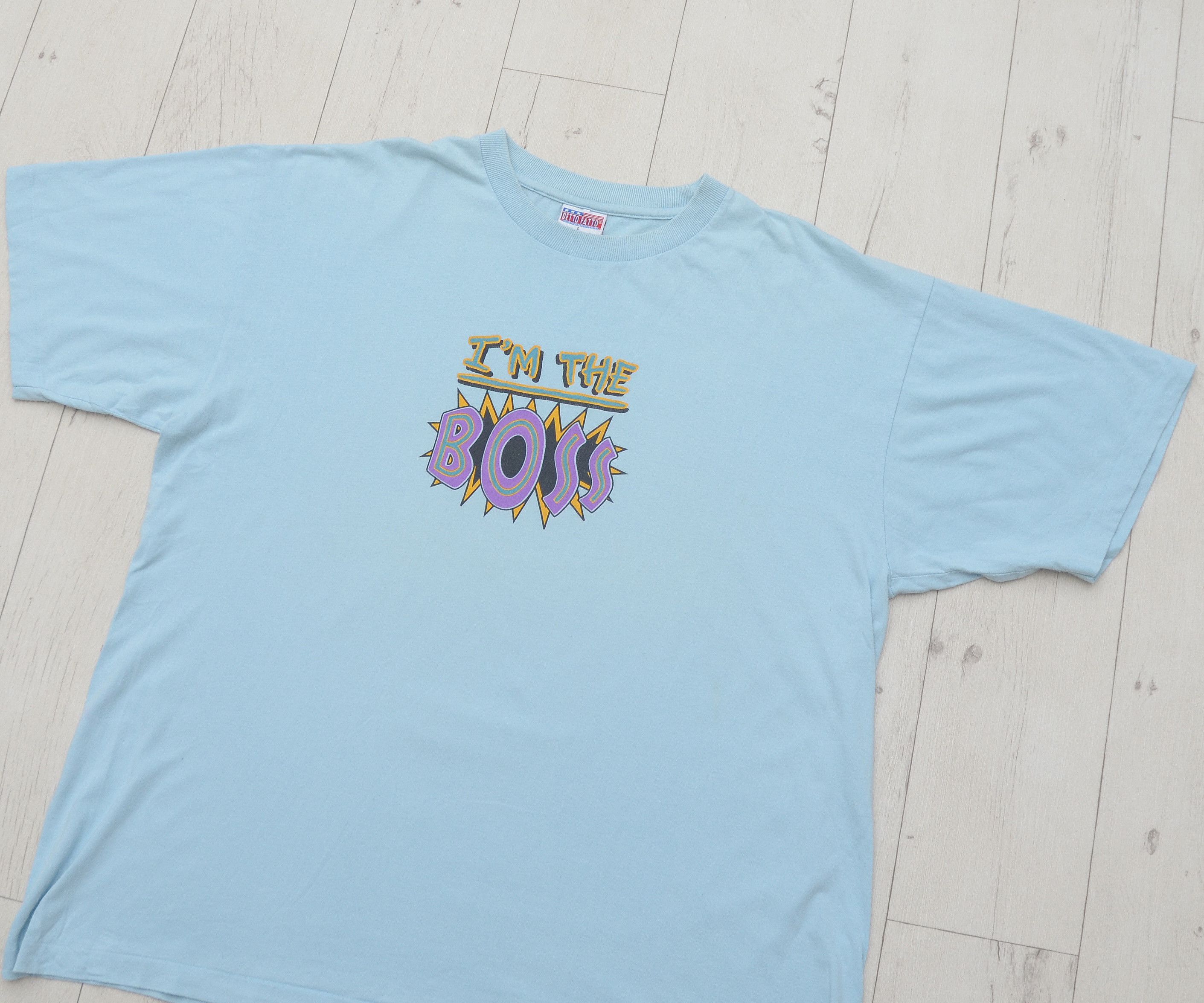 Vintage I’m the boss vintage Humor crazy T shirt Tee Y2K Happy Size US L / EU 52-54 / 3 - 2 Thumbnail