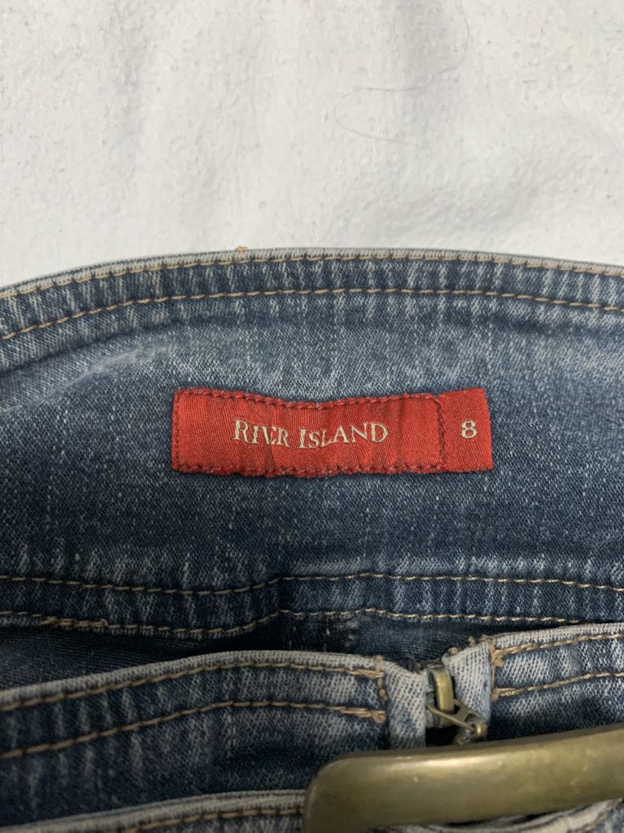 Hysteric Glamour × If Six Was Nine × Japanese Brand AVANT GARDE VINTAGE BELTED MINI FADED DENIM SKIRT Size 27" / US 4 / IT 40 - 6 Thumbnail